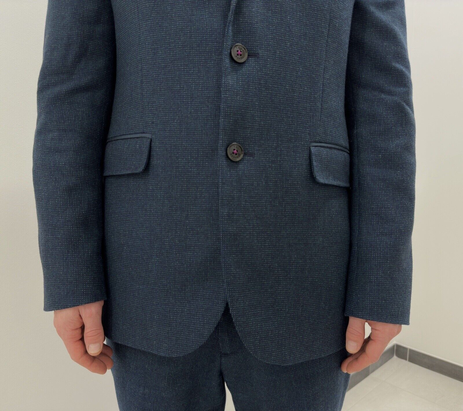 Ted Baker Ted Baker Men's 3 Piece Wool Suit Size 4 Size 40R - 4 Thumbnail