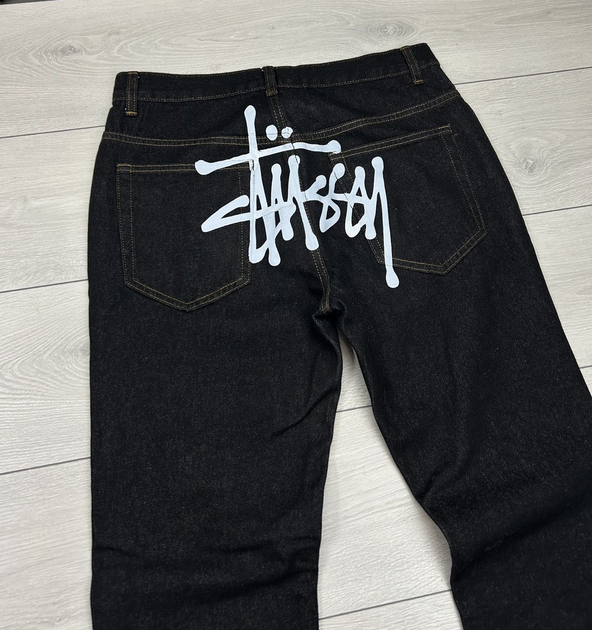 Other Stussy Custom denim jeans size 32 black Size US 32 / EU 48 - 2 Thumbnail