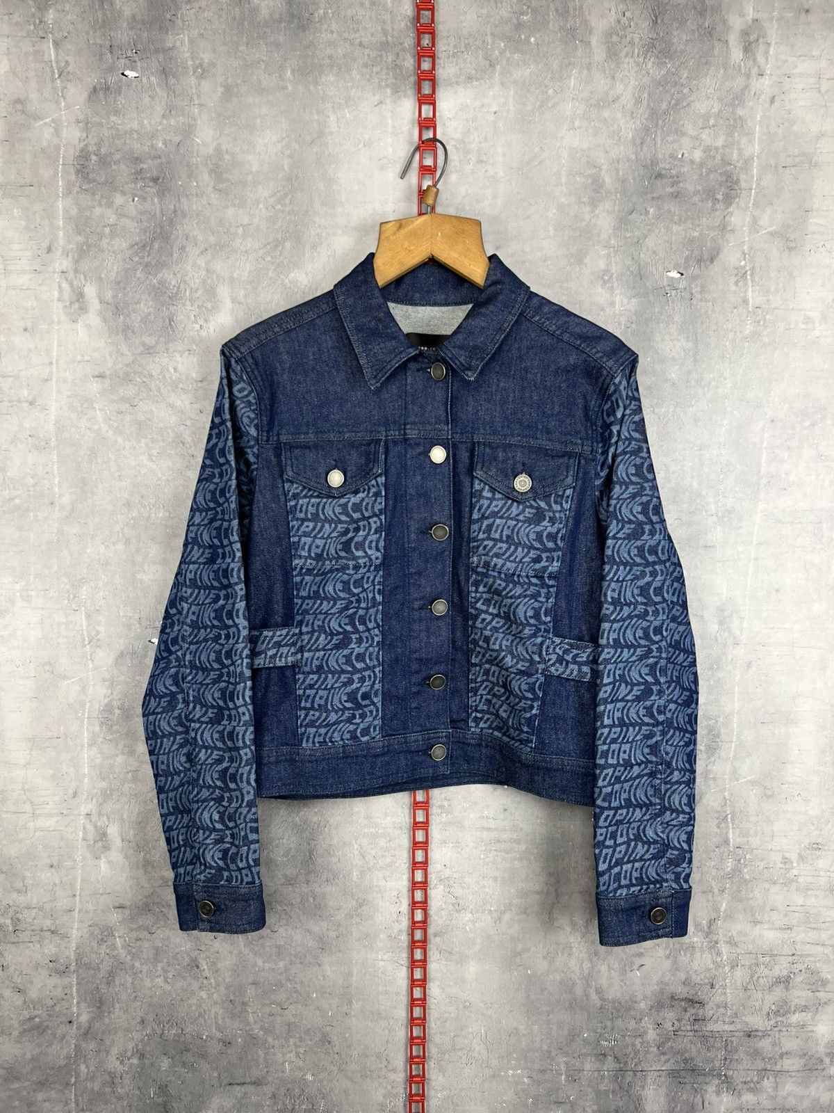 Cop Copine Cop Copine Y2K Women Monogram Denim Jacket Size 38 Size XS / US 0-2 / IT 36-38 - 1 Thumbnail