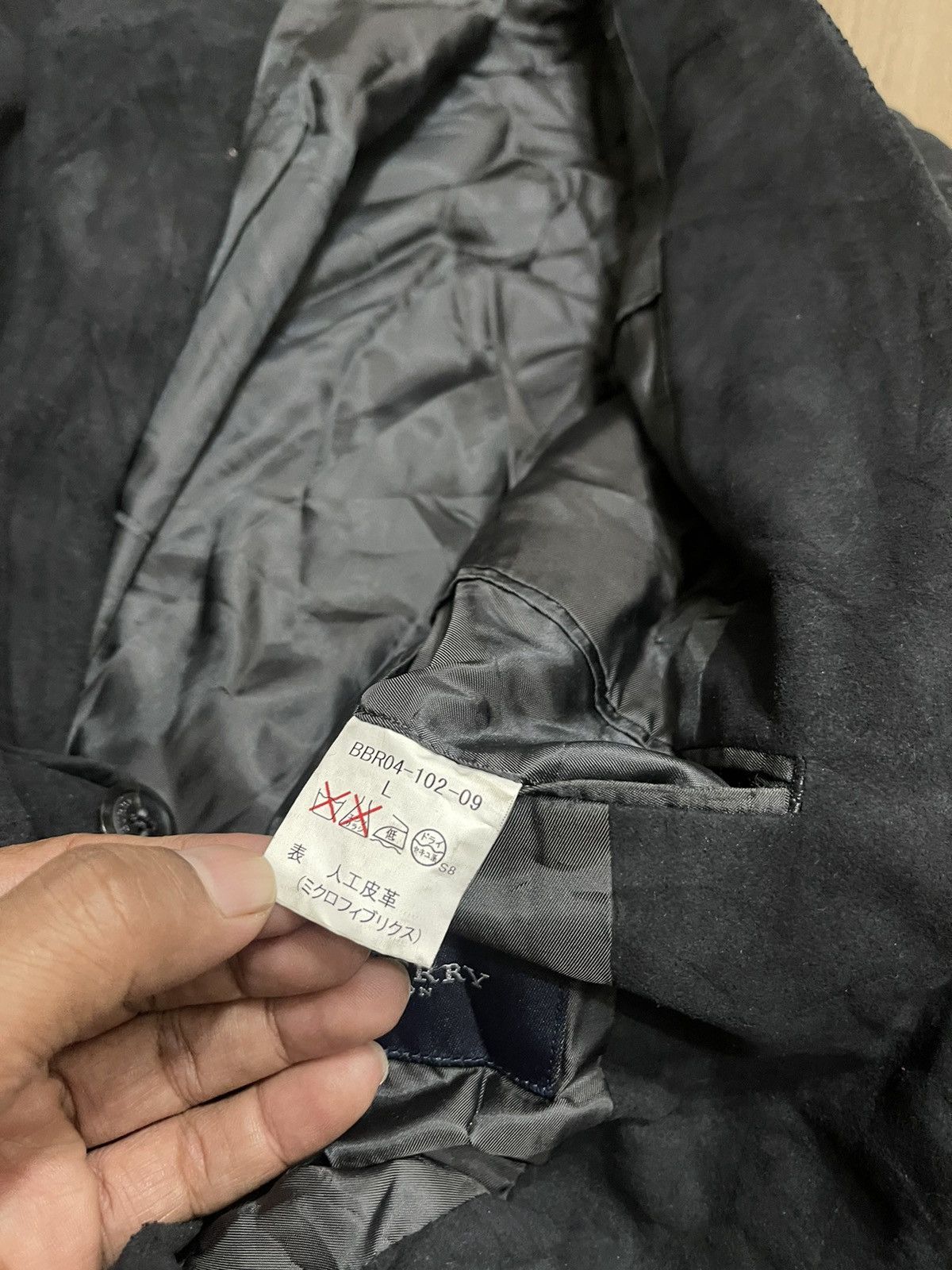 Burberry × Vintage Vintage butberry Suede leather blazer Size US L / EU 52-54 / 3 - 5 Thumbnail