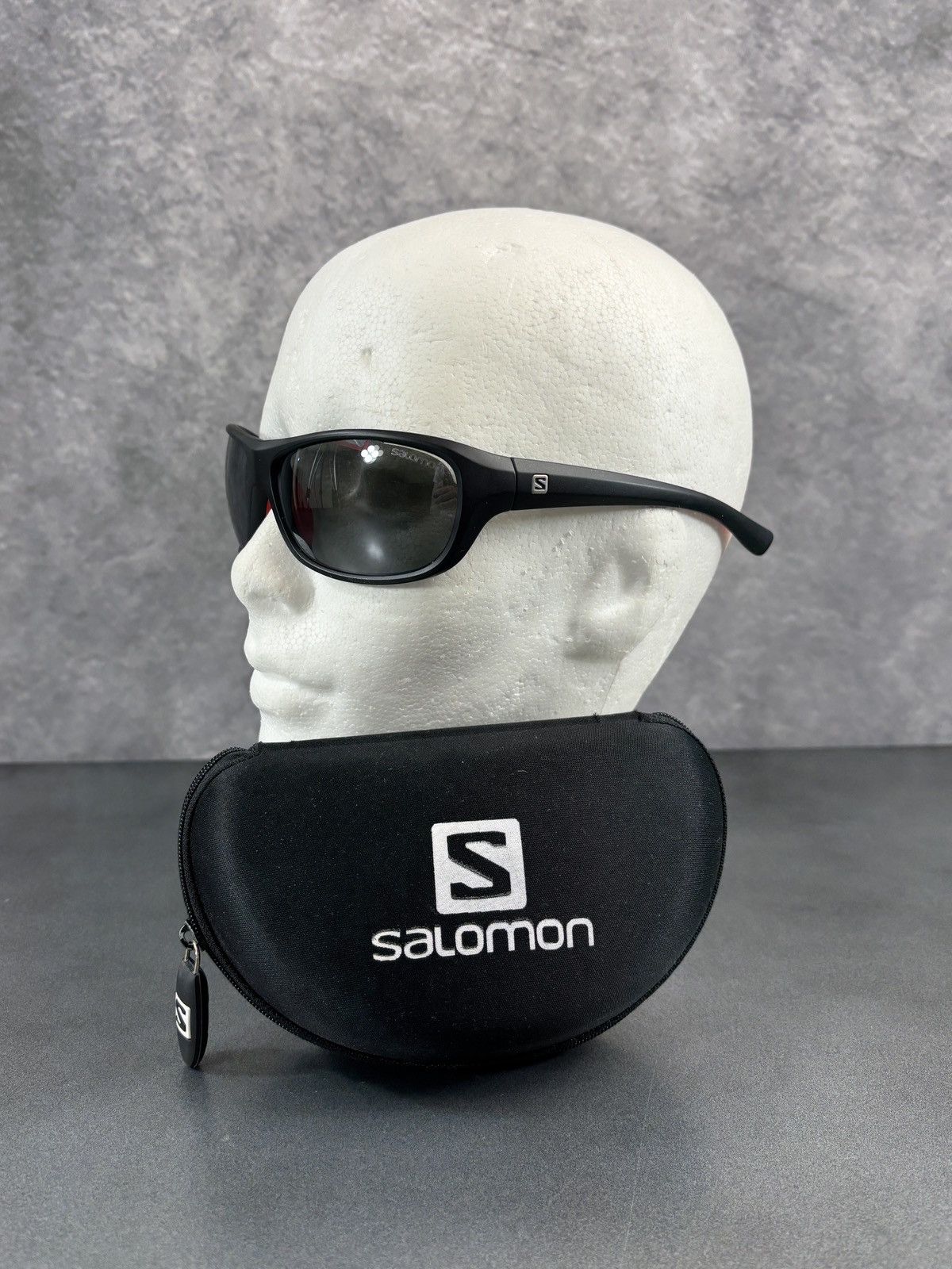 Salomon × Vintage 2000s Salomon Sunglasses Y2K Vintage Sport Wrap Case Italy Size ONE SIZE - 14 Thumbnail