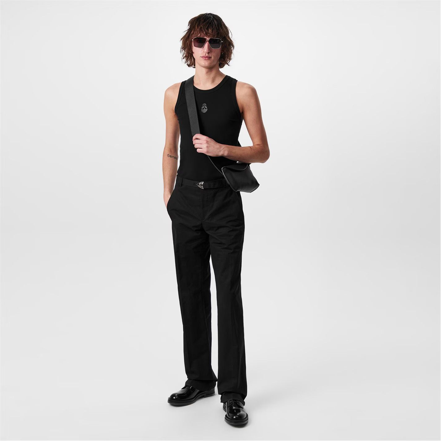 Alexander McQueen o1g2r1mq0326 Buckle Tapered Trousers in Black Size US 36 / EU 52 - 5 Thumbnail