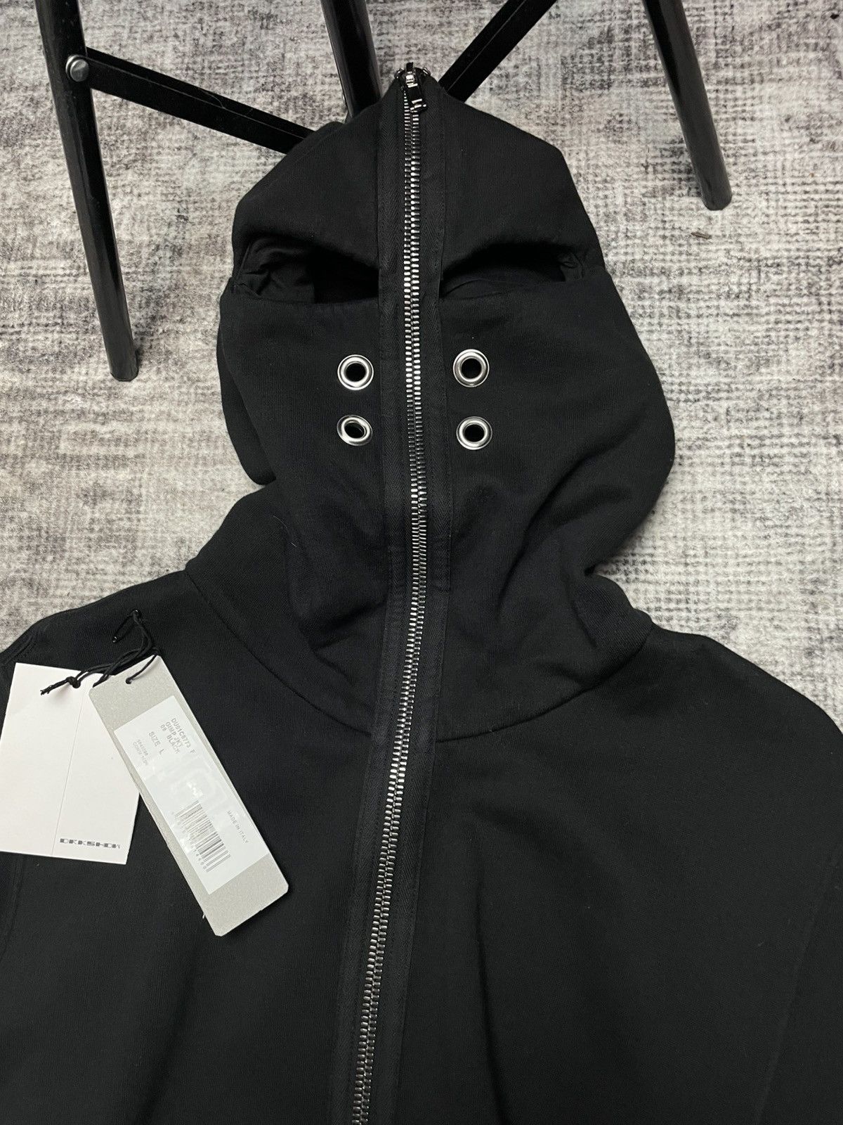 Rick Owens Drkshdw Rick Owens Drkshdw SS23 Gimp Hoodie Black Size US L / EU 52-54 / 3 - 3 Thumbnail