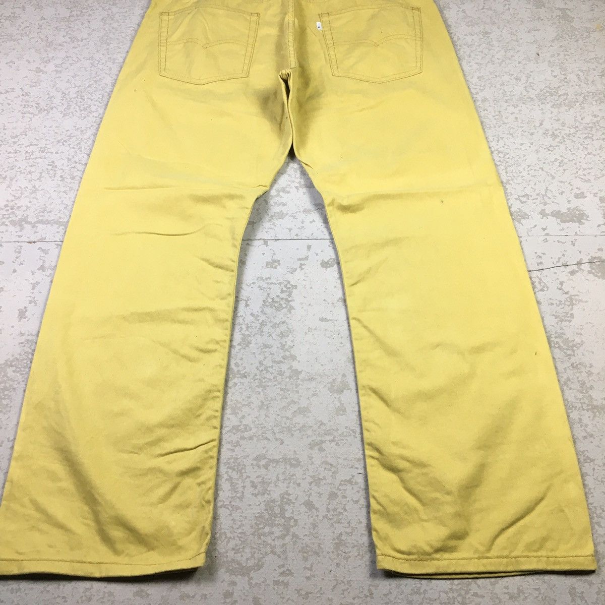 Levi's × Levi's Vintage Clothing × Vintage Rare !! Levis 514 Yellow Retro Style Jeans Size US 36 / EU 52 - 4 Thumbnail