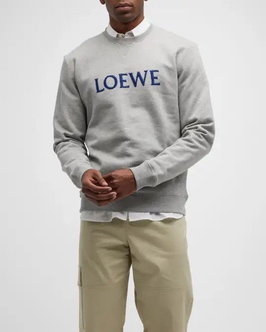 Loewe Loewe Luxury Sweatshirt Embroidered Logo Made in Portugal Size US XL / EU 56 / 4 - 2 Thumbnail
