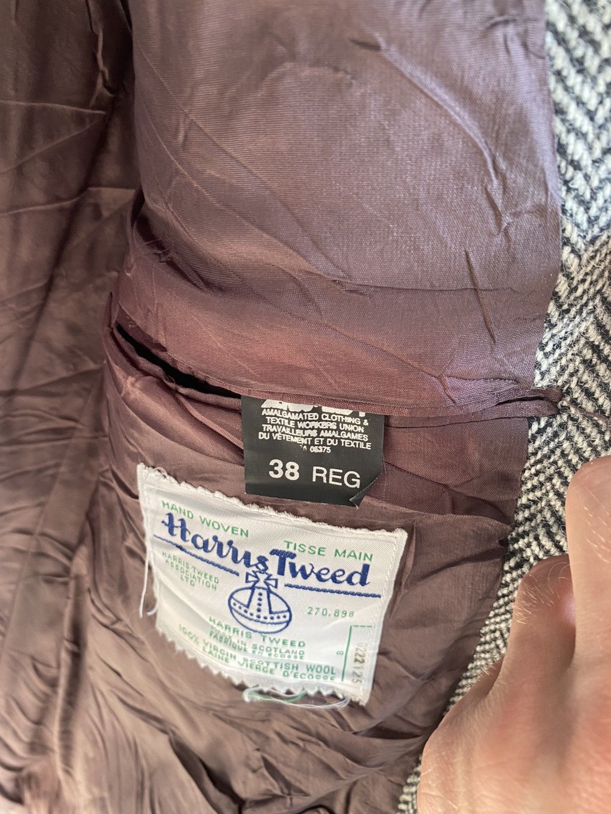 Harris Tweed Harris Tweed Vintage 1980s Blazer Size 38L - 7 Thumbnail