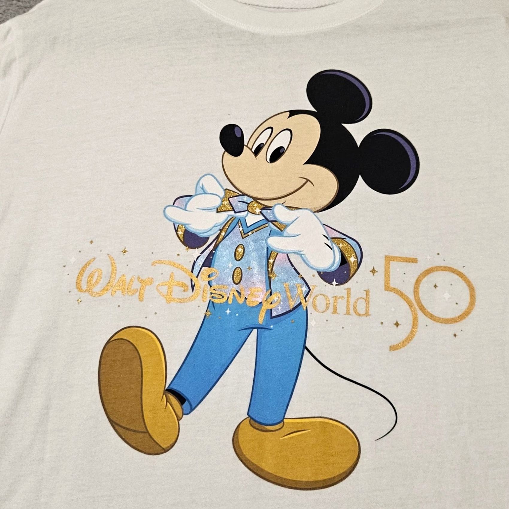 Disney Disney Walt Disney World 50th Anniversary T Shirt Size Large White Short Sleeve Size US L / EU 52-54 / 3 - 2 Thumbnail