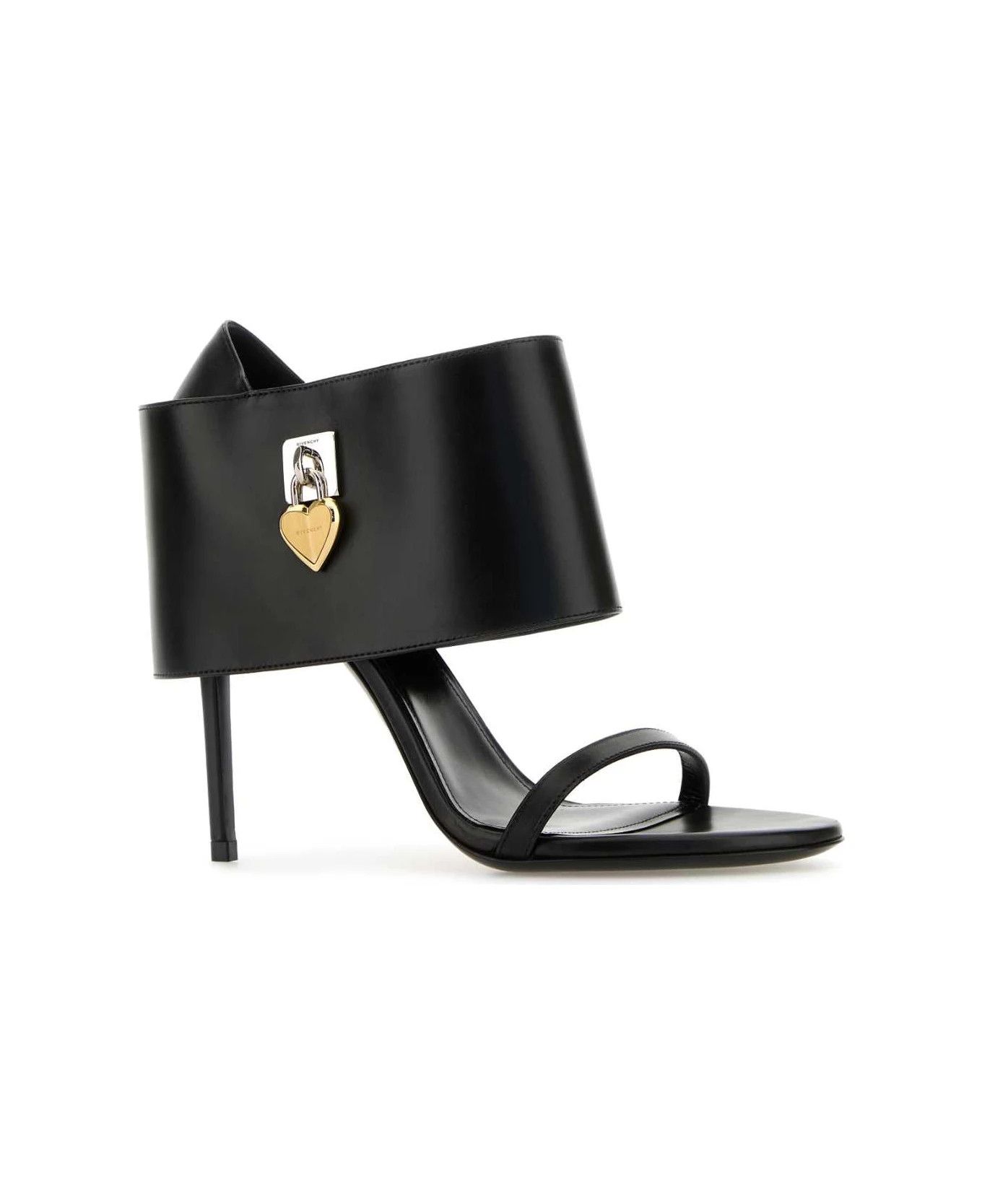 Givenchy o1n1vont0326 Leather Shark Sandals in Black Size US 9.5 / IT 39.5 - 2 Thumbnail