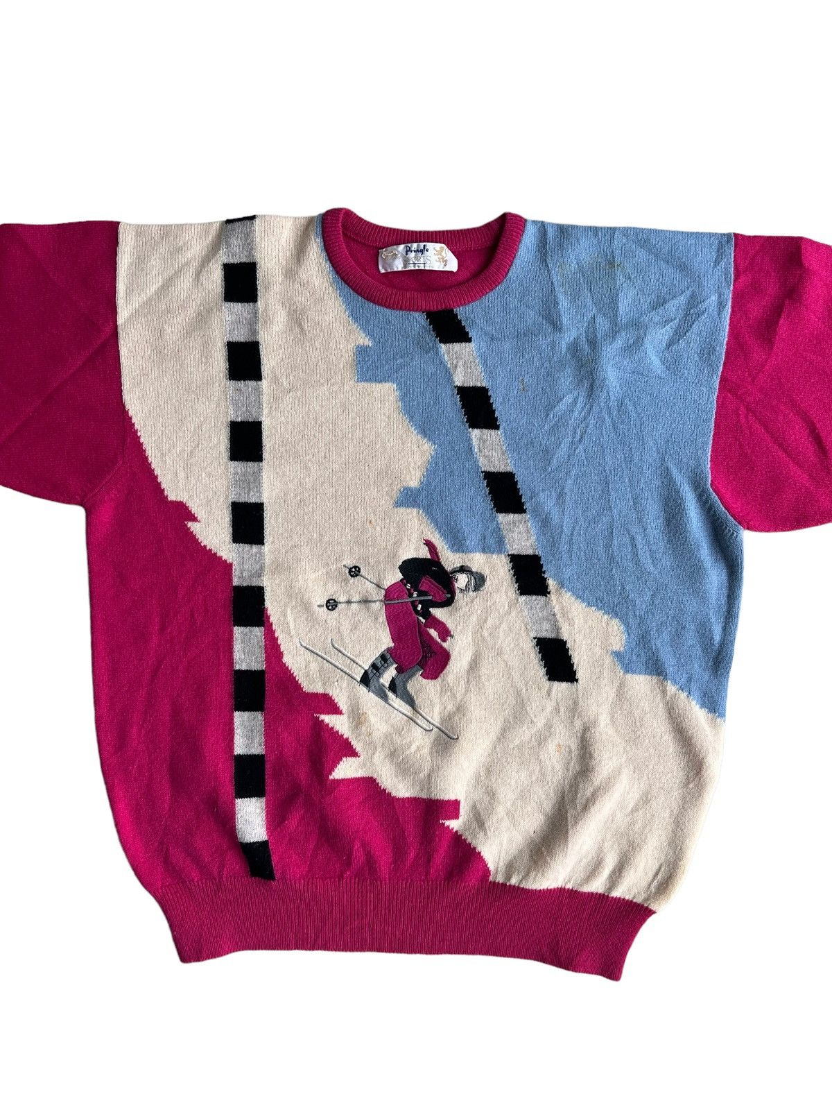 Golf le Fleur Vintage Pringle of Scotland Ski Adventure Wool Knitwear Size US L / EU 52-54 / 3 - 1 Thumbnail