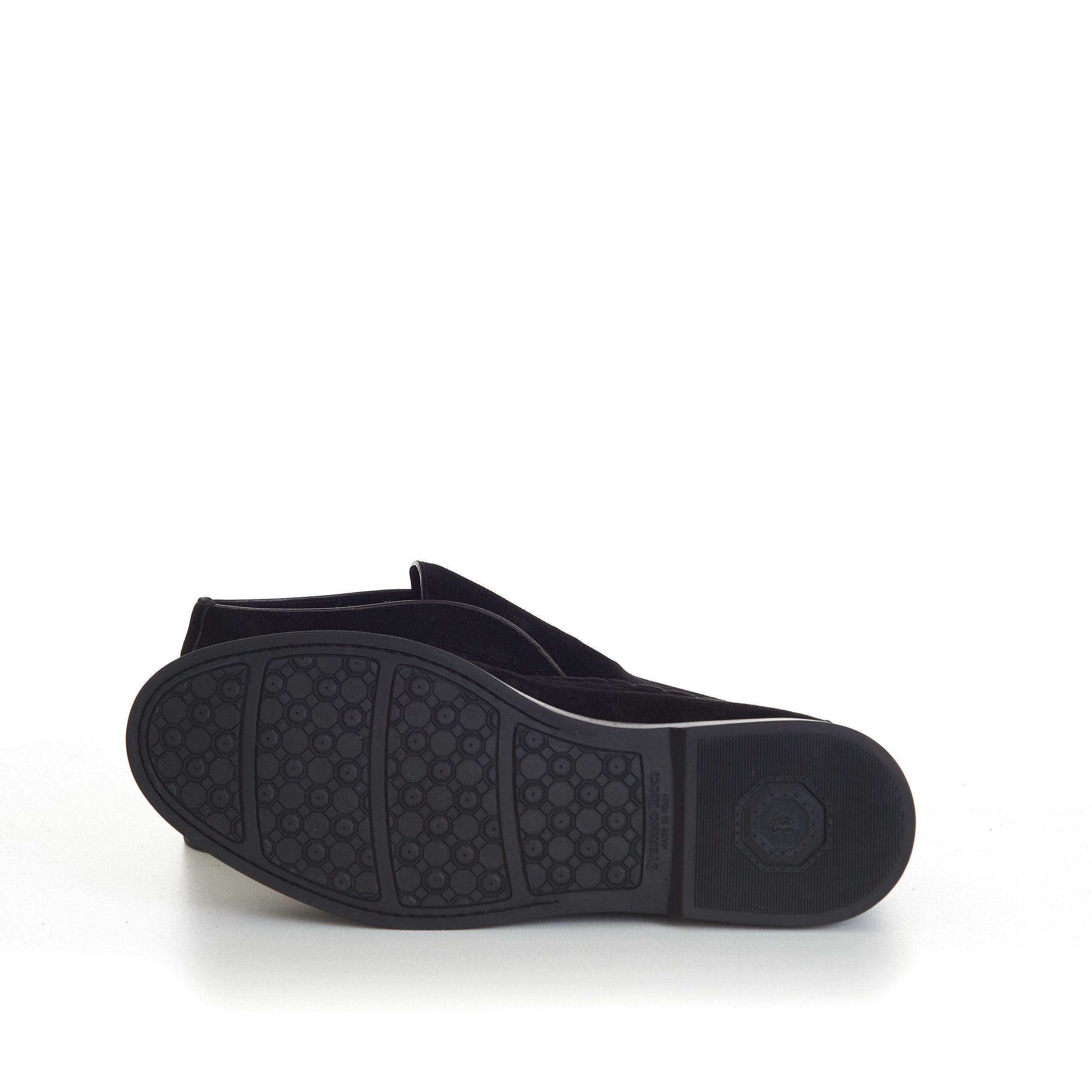 Stefano Ricci Black Ankle Suede Loafers With Rubber Soles Size US 9 / EU 42 - 10 Thumbnail