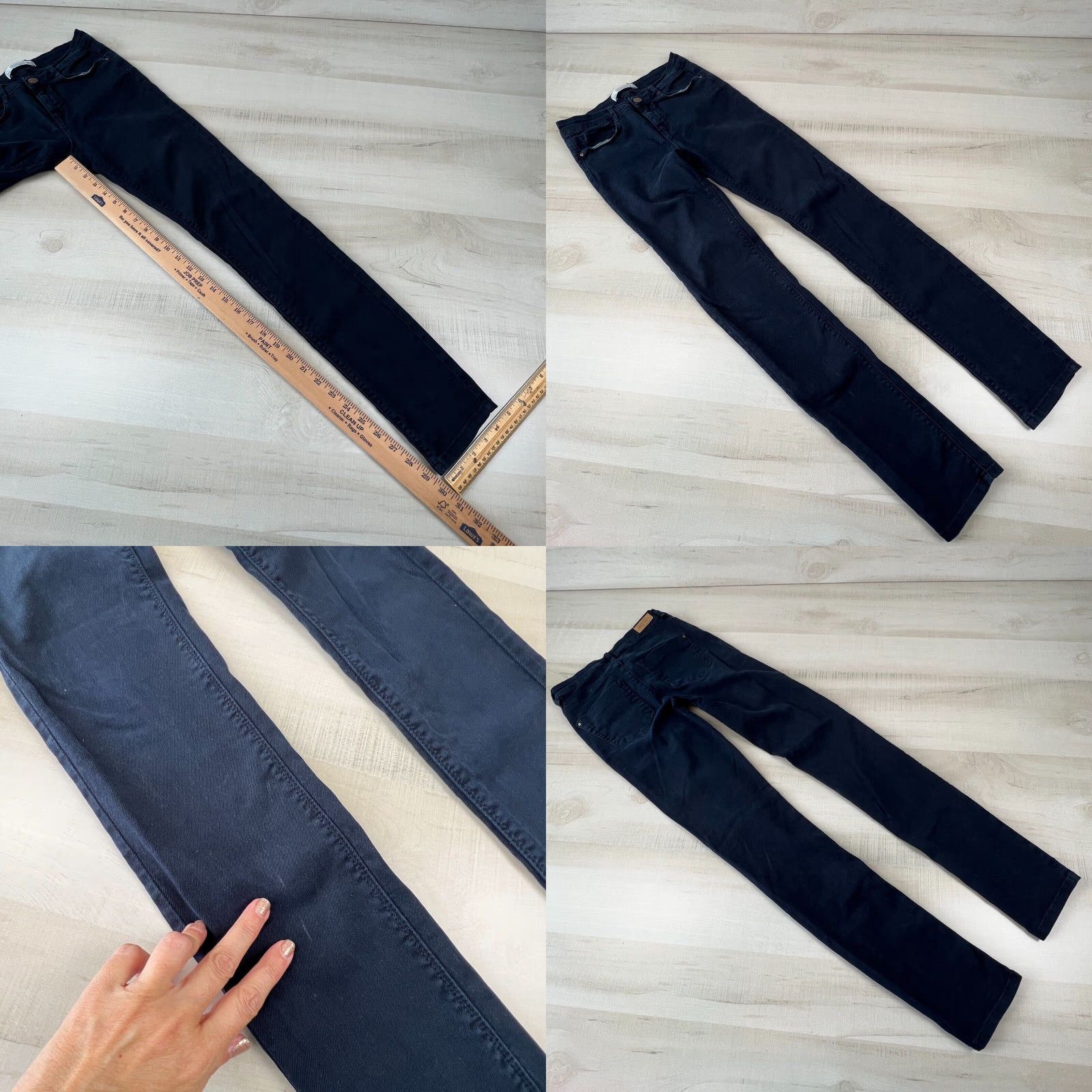Zara Zara Womens Skinny Jeans Blue Dark Wash Denim Slim Fit Stretch 2 Extra Large Size 26" / US 2 / IT 38 - 8 Thumbnail