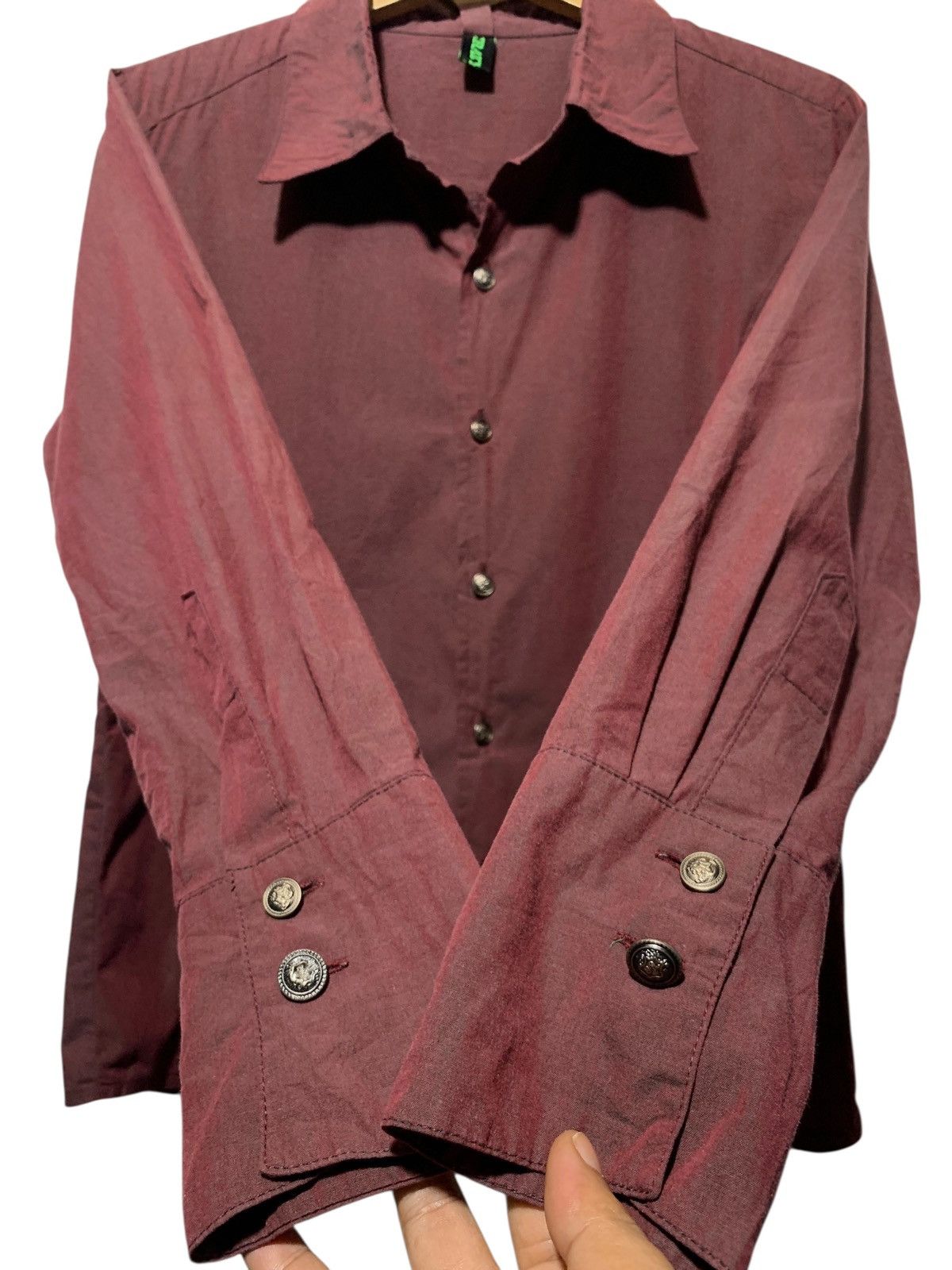 Yasuyuki Ishii Crazy Punk iridiscent buckle collar shirt Size US M / EU 48-50 / 2 - 4 Thumbnail