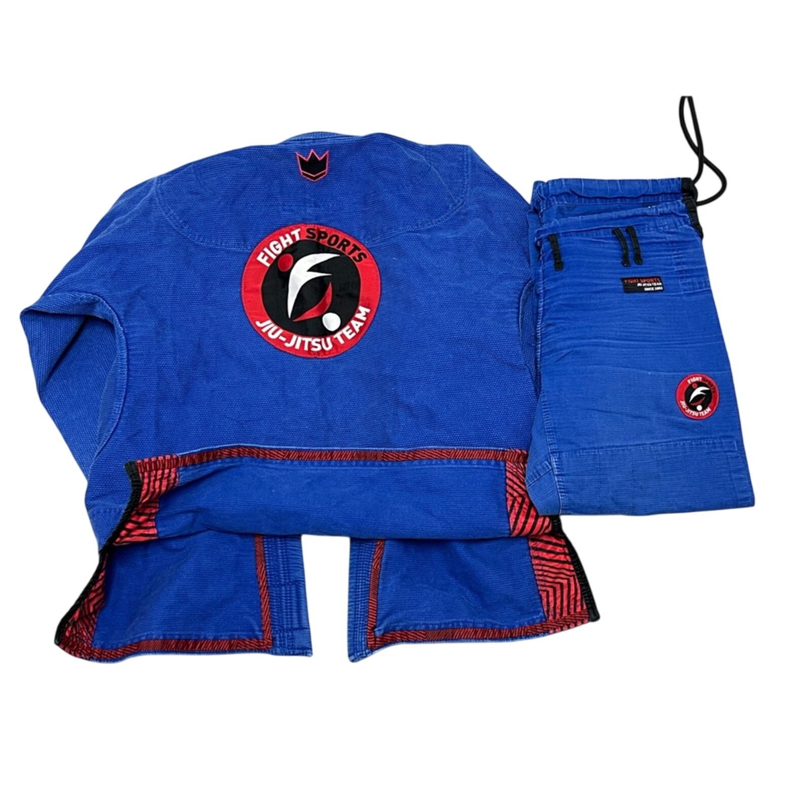 Other KINGZ Kimonos Fight Sports jiu jitsu FULL GI - Sz A3 Blue Size US XL / EU 56 / 4 - 7 Thumbnail