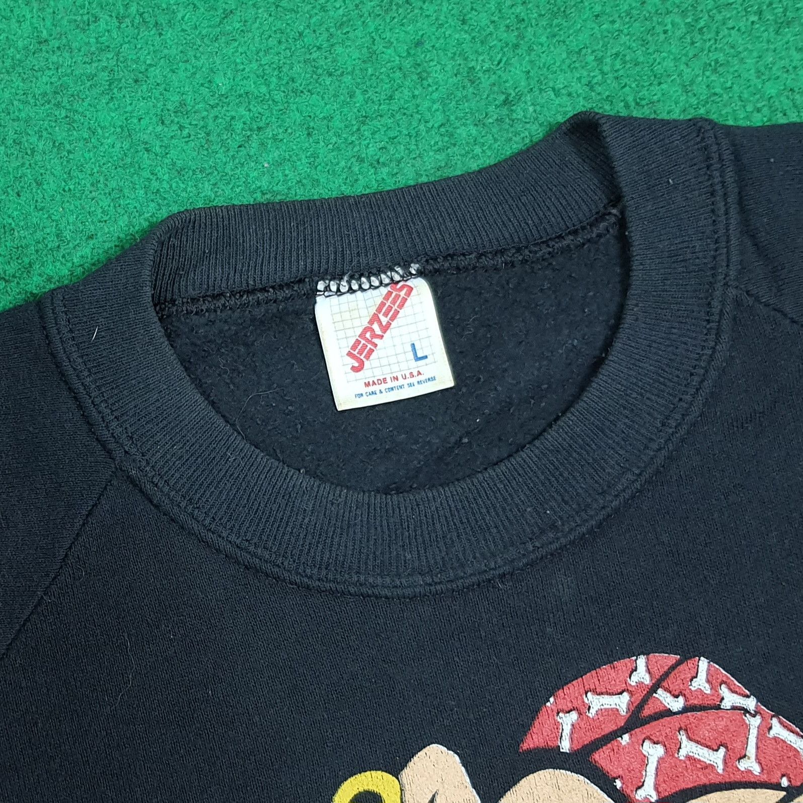 Jerzees Vintage 90s Jerzees Biker Bulldog Sweatshirt C283N4 Size US M / EU 48-50 / 2 - 4 Thumbnail