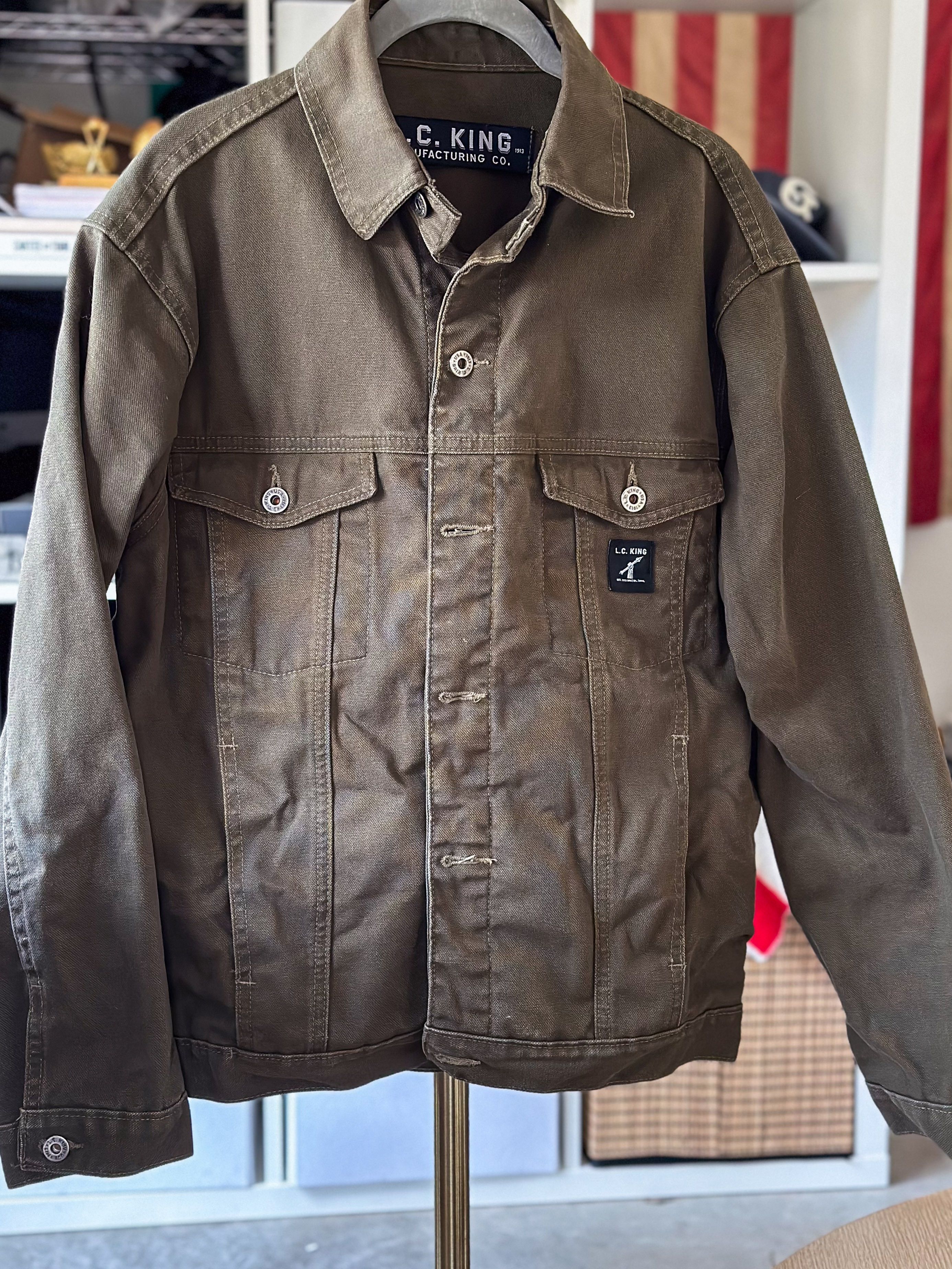 Lc King Washed Olive Duck Western Jacket Grailed