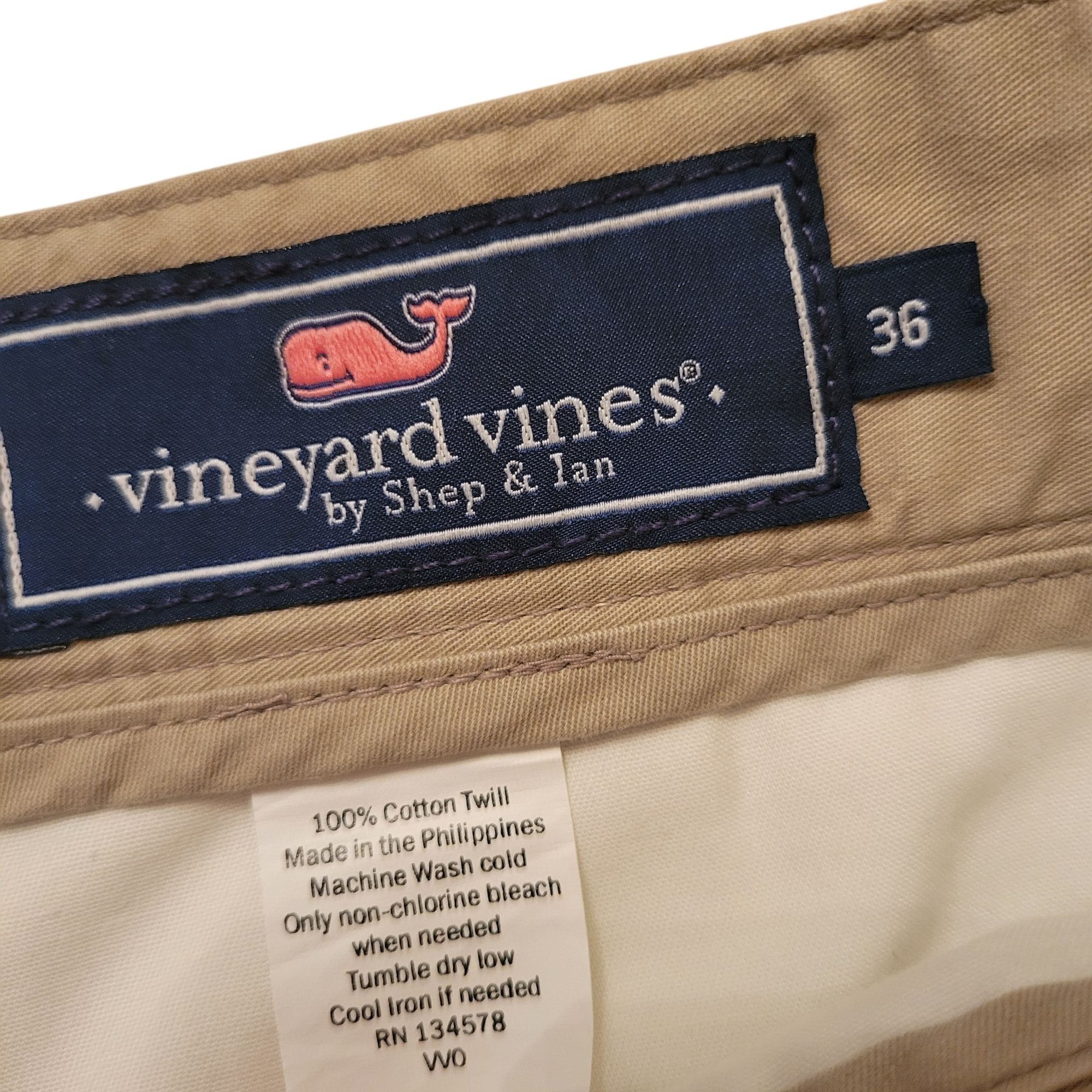 Vineyard Vines Vineyard Vines Club Short 36 Khaki Cotton Twill Flat Front C Size US 36 / EU 52 - 2 Thumbnail