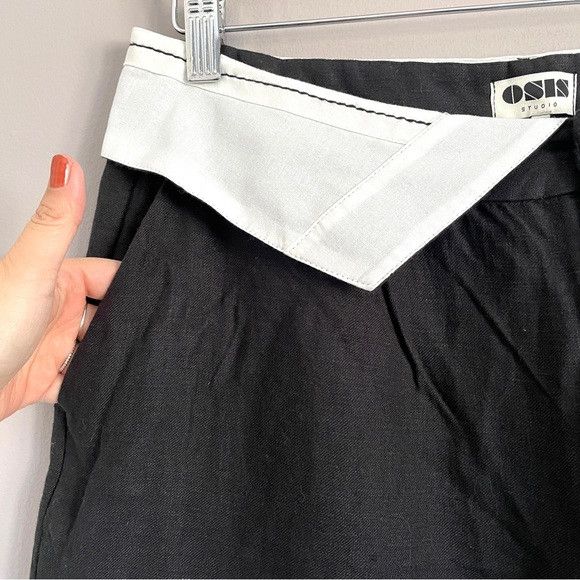 REVOLVE Revolve Osis Studio 100% Linen Lily Wide Leg Pants - Large Size 32" / US 10 / IT 46 - 4 Thumbnail