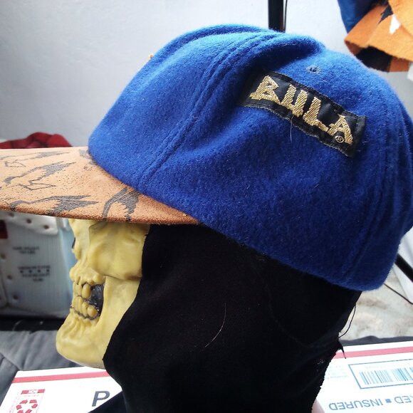 Vintage Vintage 90s Bula US Ski Team Wool Suede Brim Snap Back Hat Size ONE SIZE - 2 Thumbnail