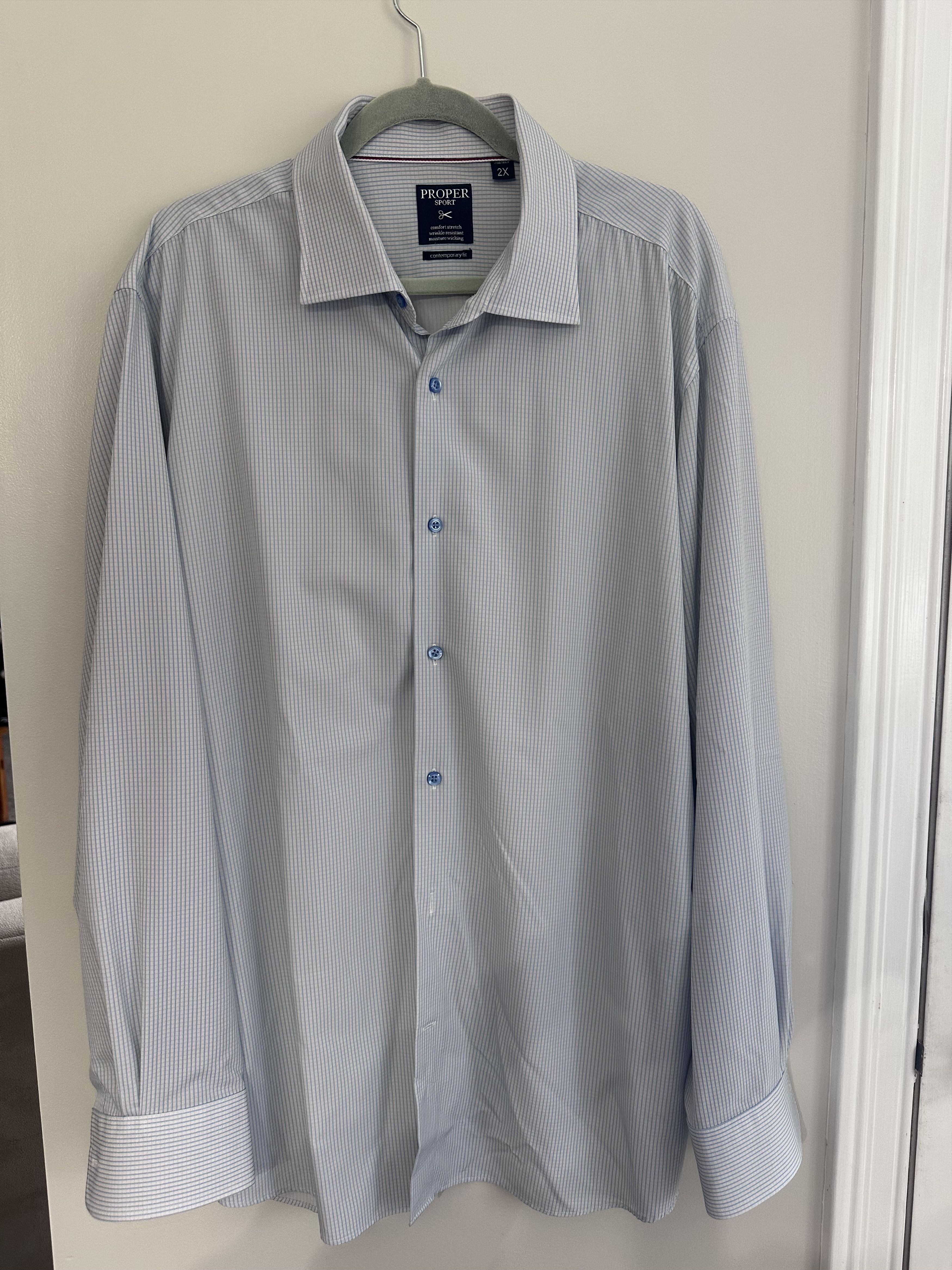 Other Proper Brand Dress Shirt Size US XXL / EU 58 / 5 - 1 Thumbnail