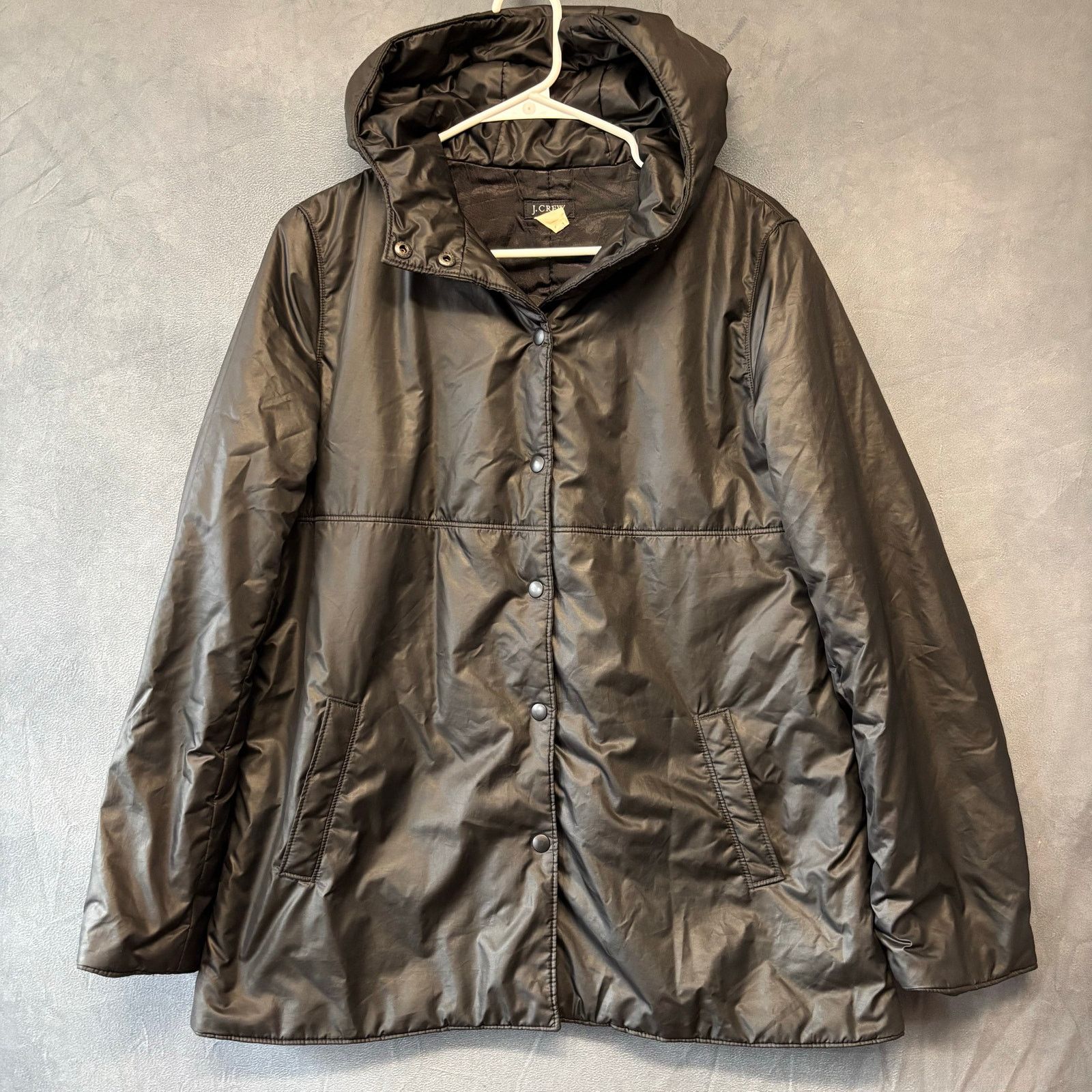 J.Crew Vintage J. Crew Lightweight Puff Jacket Cozy Hooded Long Size M / US 6-8 / IT 42-44 - 1 Thumbnail