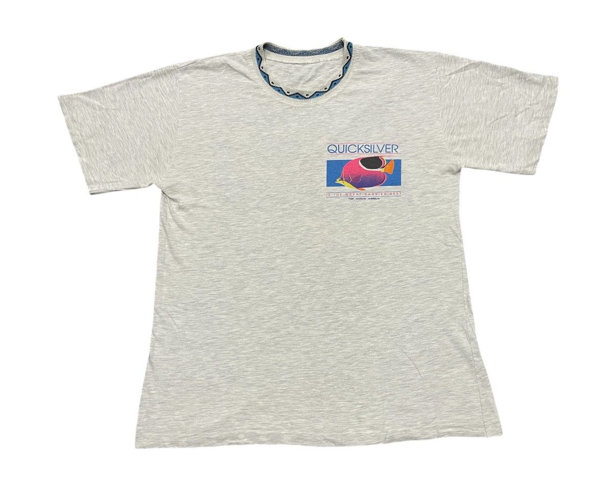 Quiksilver RARE 90s QUICKSILVER FISH DESIGN TEES Size US M / EU 48-50 / 2 - 2 Thumbnail