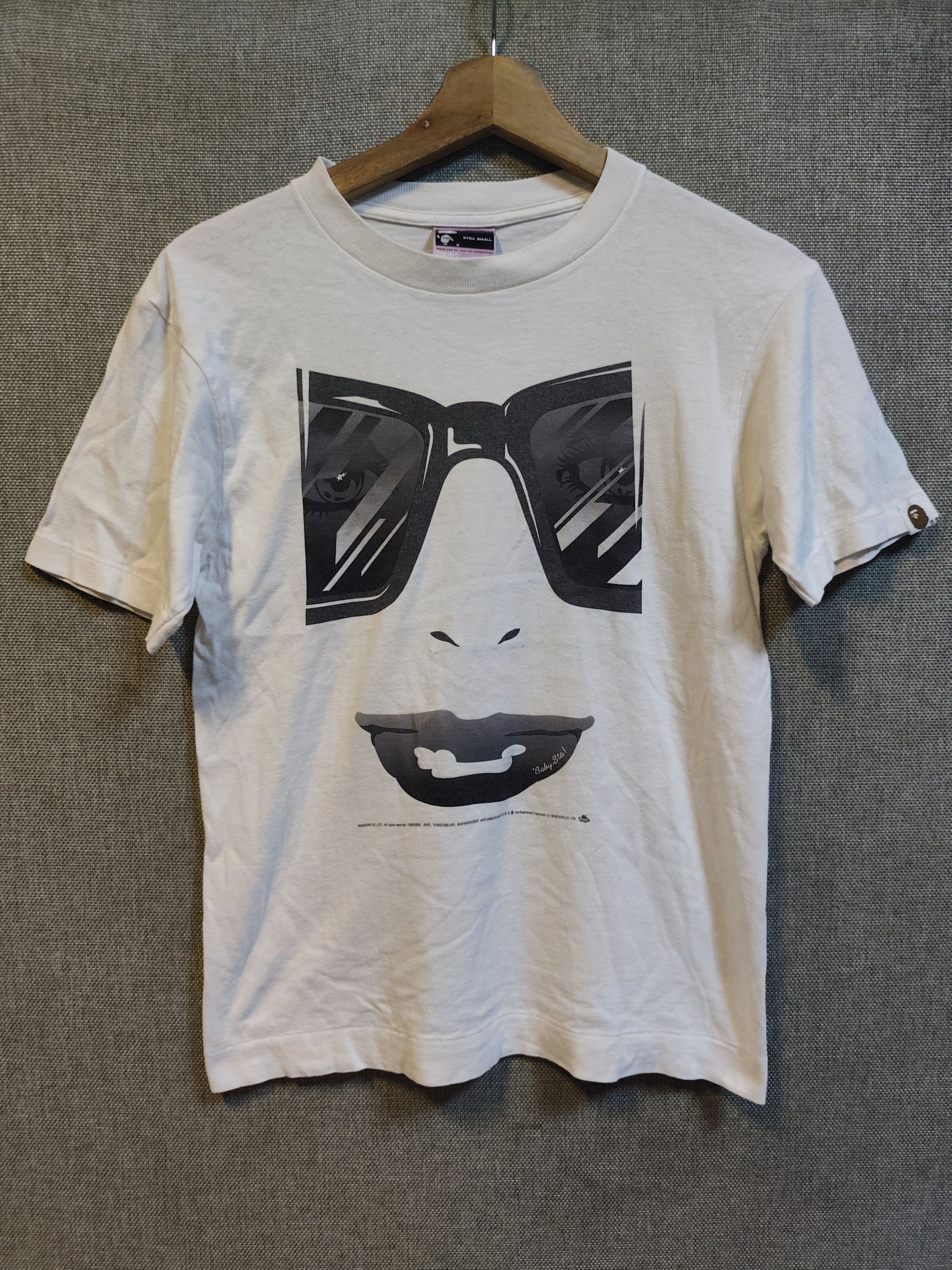 Bape Vintage Bape "Baby Sta Sunglasses Face"T-Shirt Size US XS / EU 42 / 0 - 1 Thumbnail