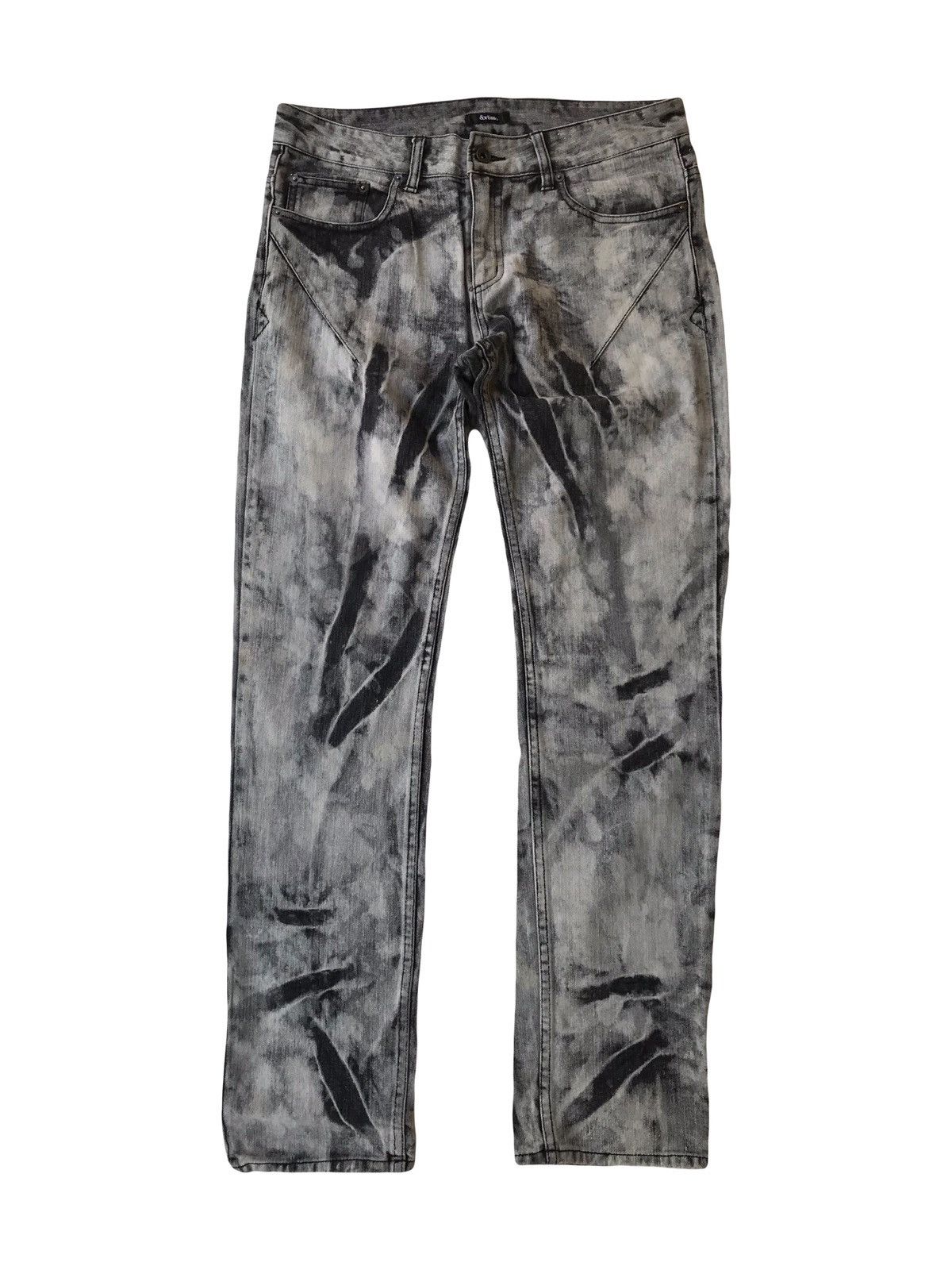 image of If Six Was Nine x Le Grande Bleu L G B Sortisso Japan Acid Wash Jeans in Black/White (Size 34)