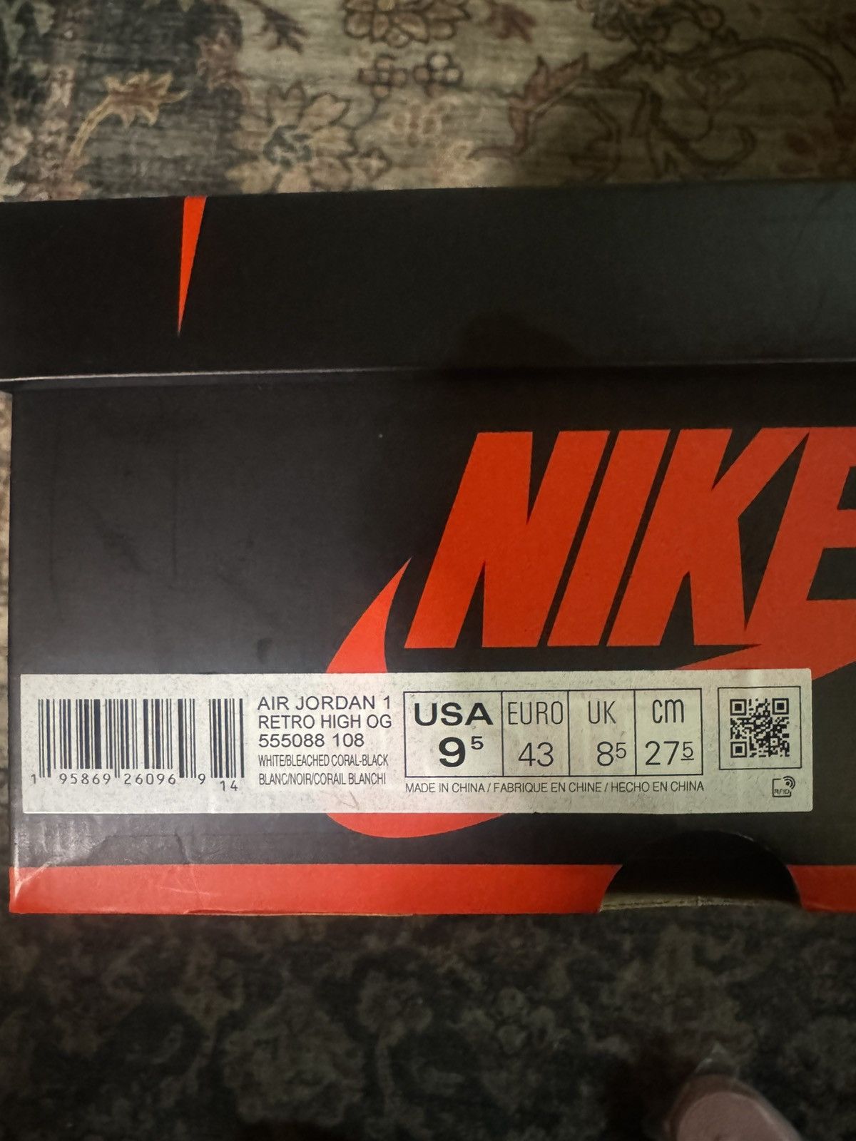 Jordan Brand Jordan 1s Bleach Coral Size US 9.5 / EU 42-43 - 7 Thumbnail