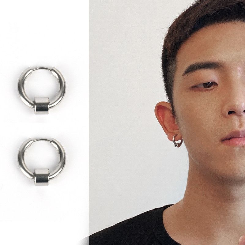 Jewelry × Sterling Silver One pairs Dark Earrings Gothic Punk Chrome Jewelry Spike Size ONE SIZE - 2 Thumbnail
