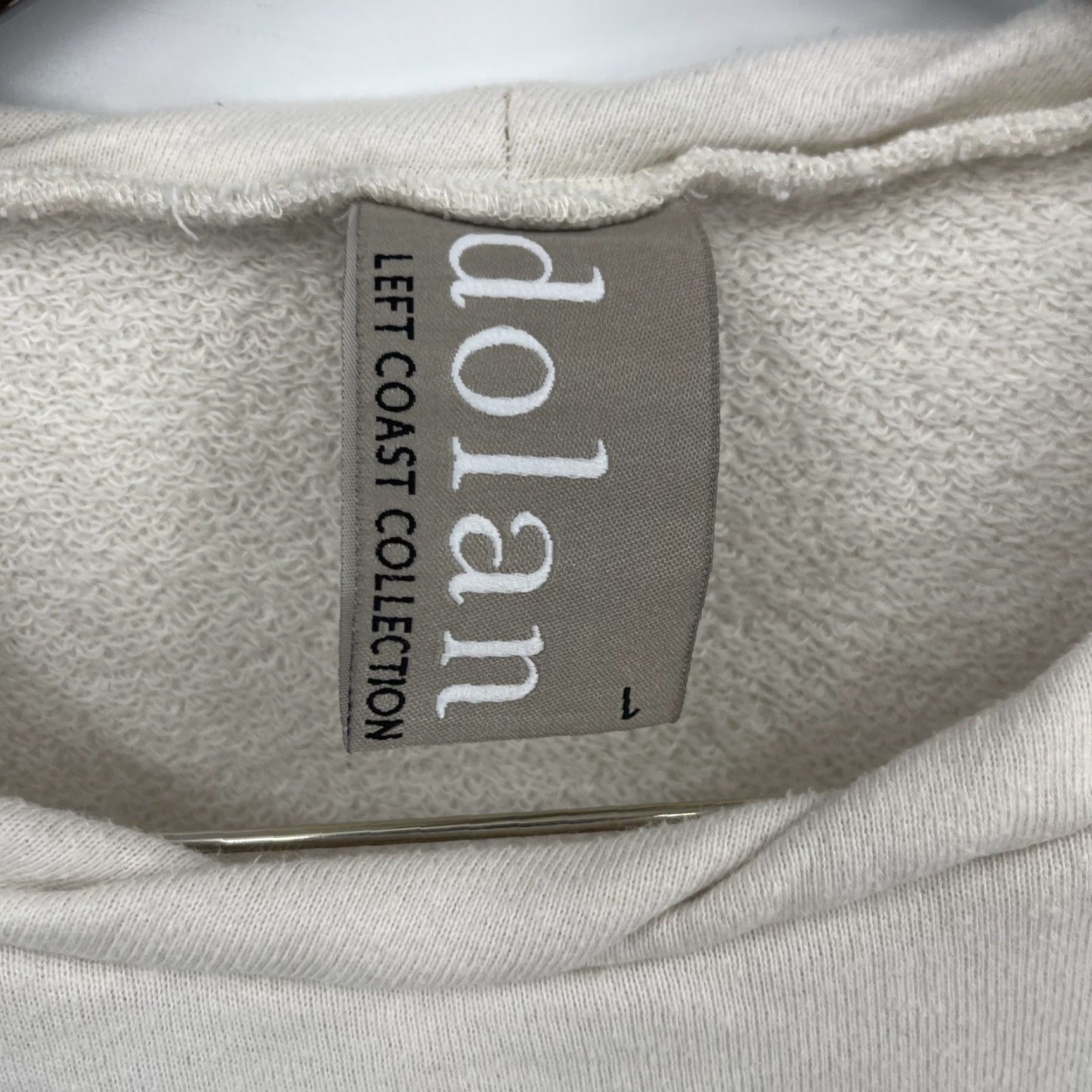 Vintage Dolan Sweatshirt Womens L Ivory Pullover Left Coast Collection Quiet Luxury Preppy Capsule Size L / US 10 / IT 46 - 3 Thumbnail