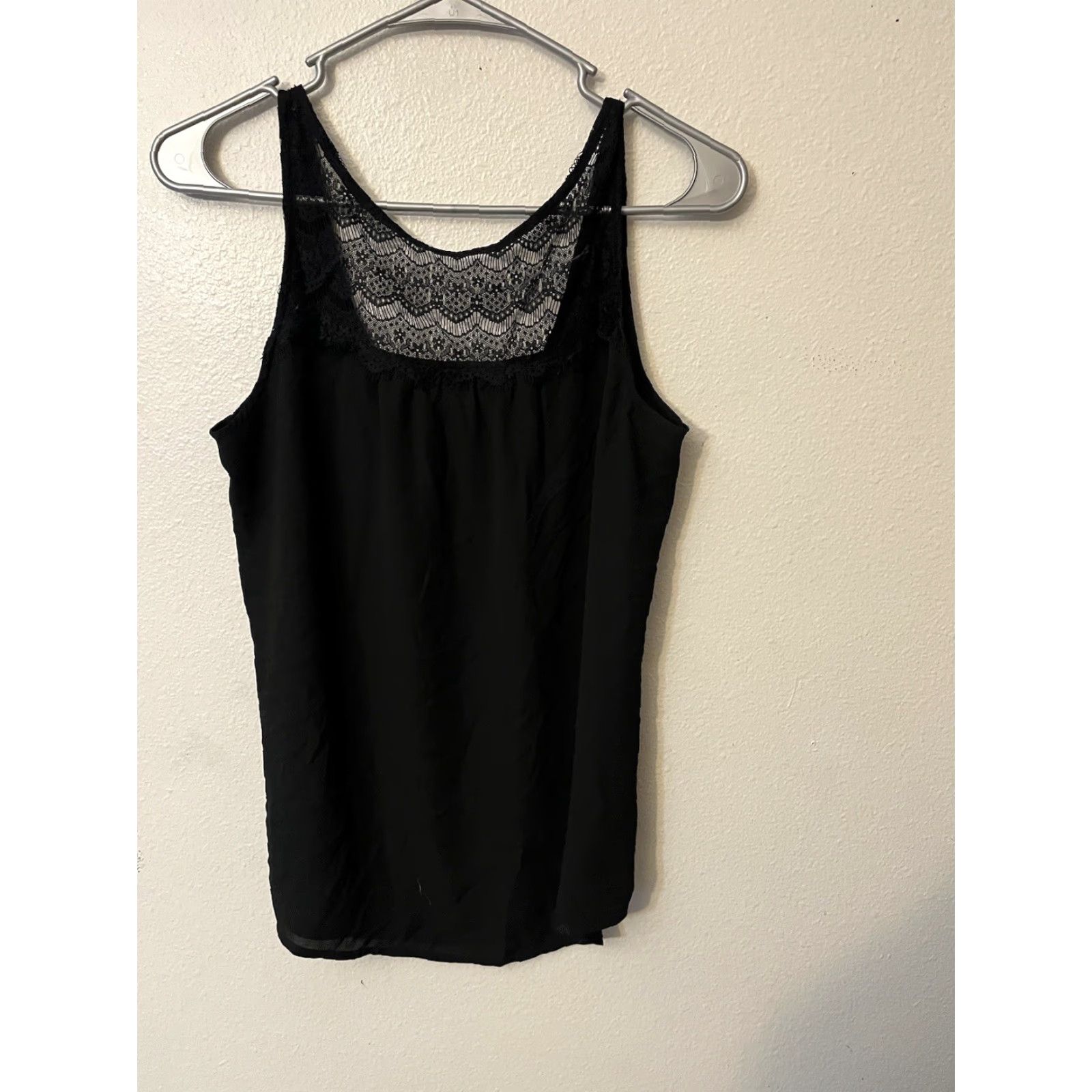 Loft Loft Tank Top Women M Black Shell Cotton GUC Soft Polyester Rayon Vintage: No (adjust to rules) Size M / US 6-8 / IT 42-44 - 3 Thumbnail