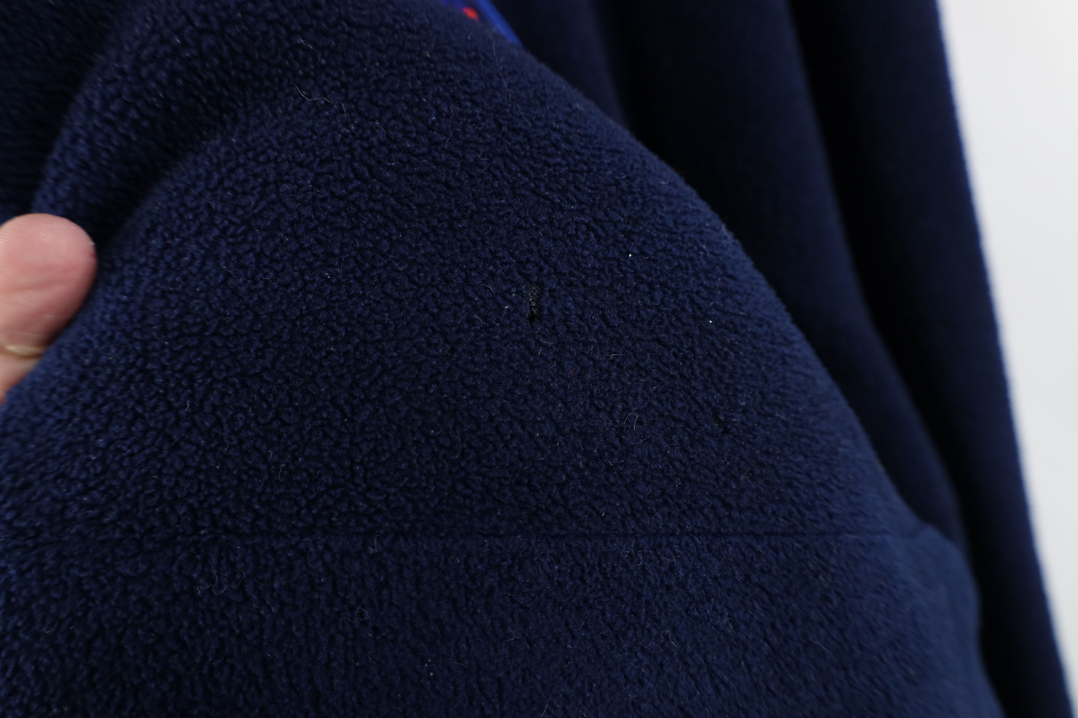 Vintage Vintage 90s Bike Baggy Fit Fleece Hoodie Sweatshirt Blue Size US XL / EU 56 / 4 - 5 Thumbnail