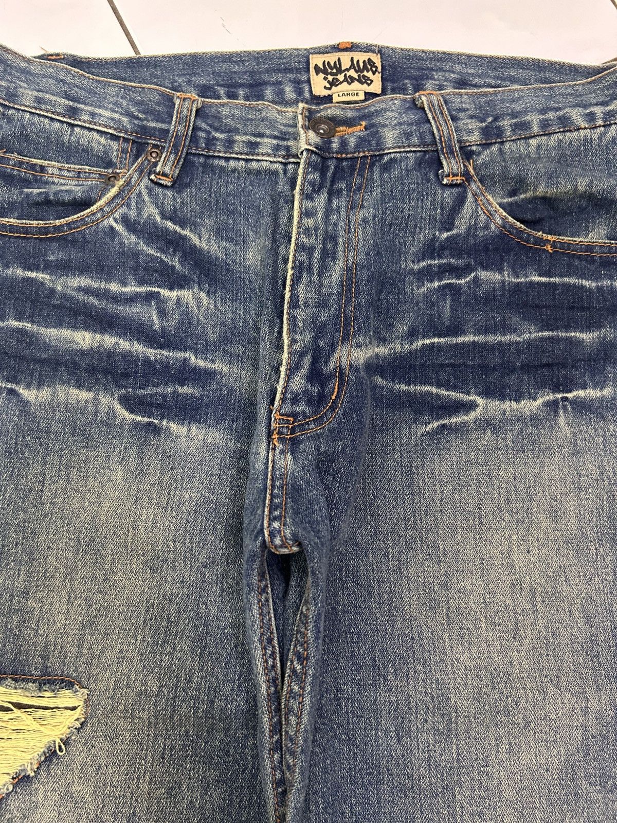 Japanese Brand × Vintage Vintage Japanese Denim Nylaus Jeans Distressed Jeans Size US 34 / EU 50 - 12 Thumbnail
