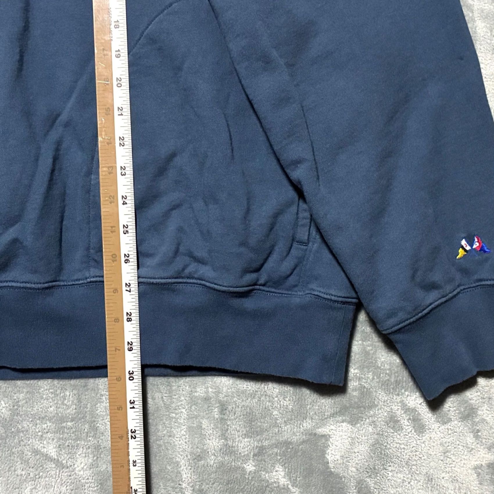 J.Crew VINTAGE J.Crew Quarter Zip Pullover Sweatshirt Mens XL Blue Size US XL / EU 56 / 4 - 7 Thumbnail