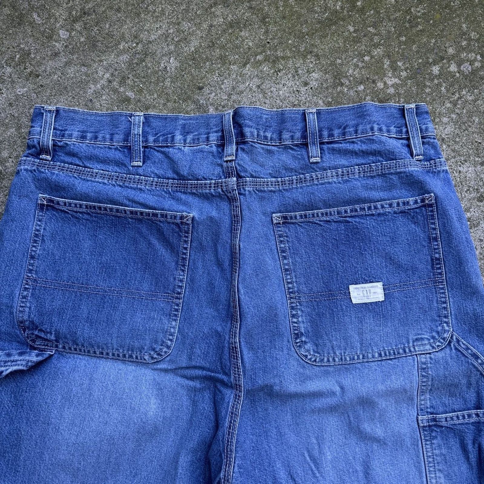 Gap Vintage Y2K Gap Faded Baggy Carpenter Skater Jean Shorts Size US 38 / EU 54 - 10 Thumbnail