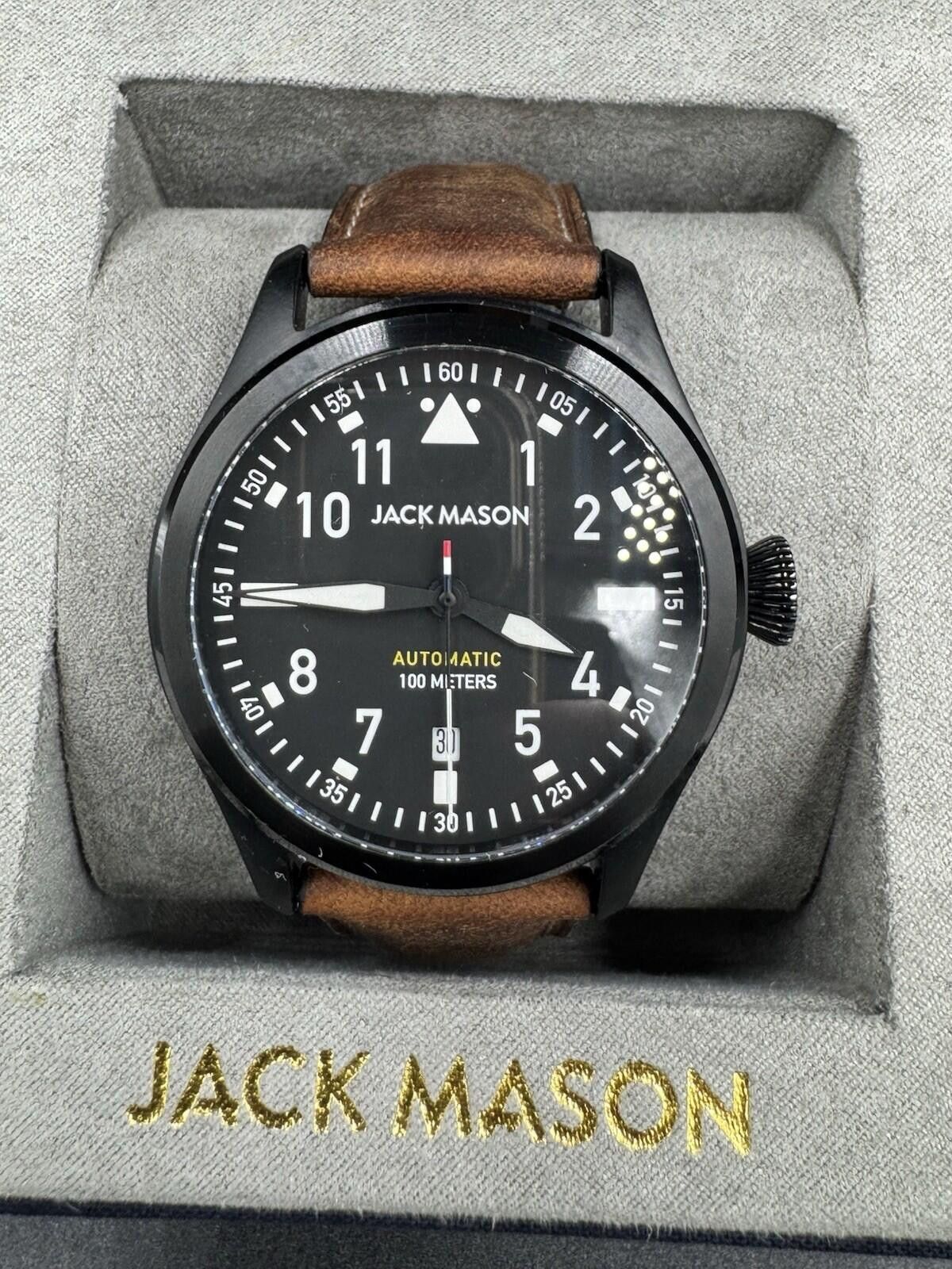 Other Jack Mason JM‑A103-005 Automatic Watch Rare Black Stainless Size ONE SIZE - 4 Thumbnail