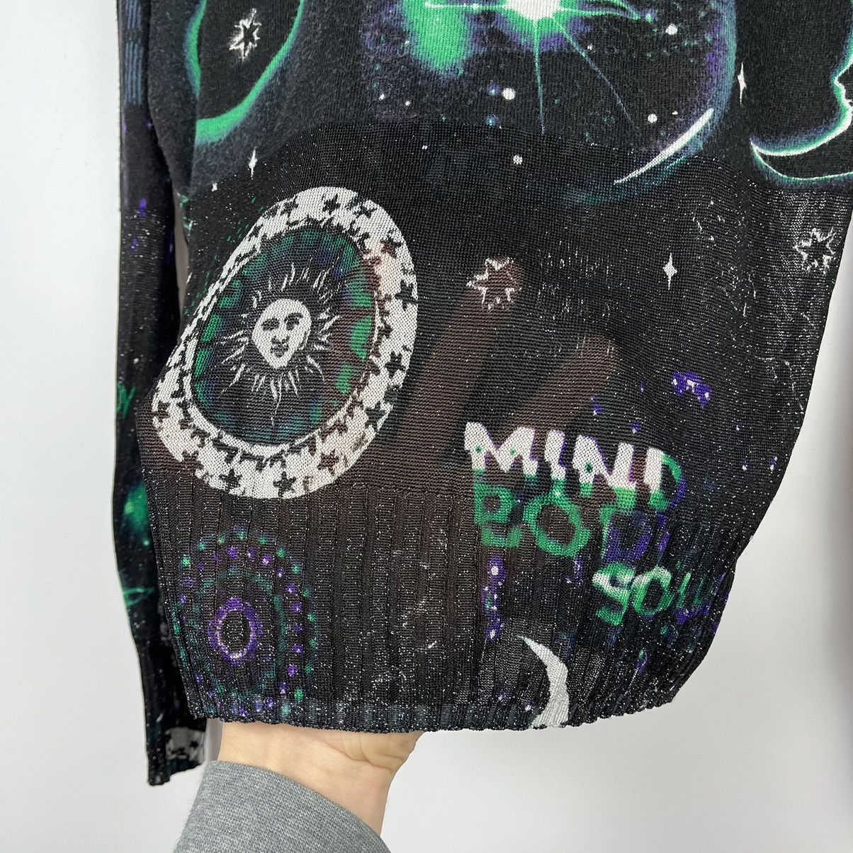 Desigual Designer Desigual y2k galaxy mesh top sweater Size S / US 4 / IT 40 - 5 Thumbnail