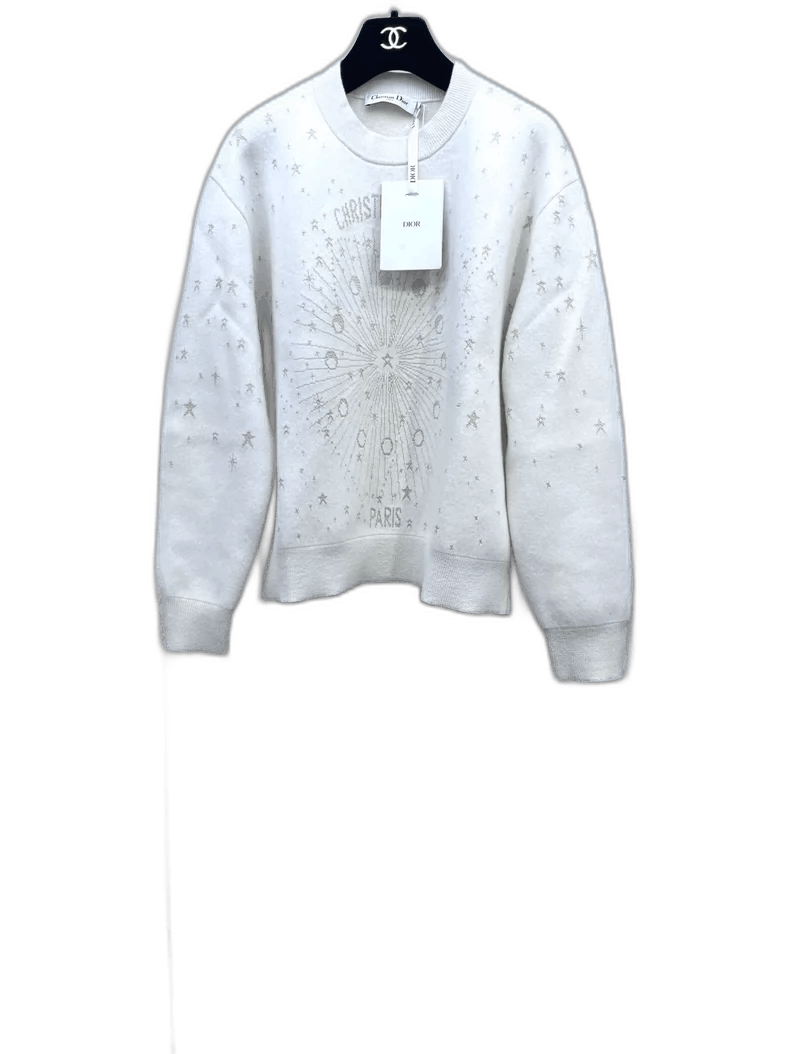Dior Dior Gold Letter Pattern Knit Sweater Size US M / EU 48-50 / 2 - 1 Thumbnail