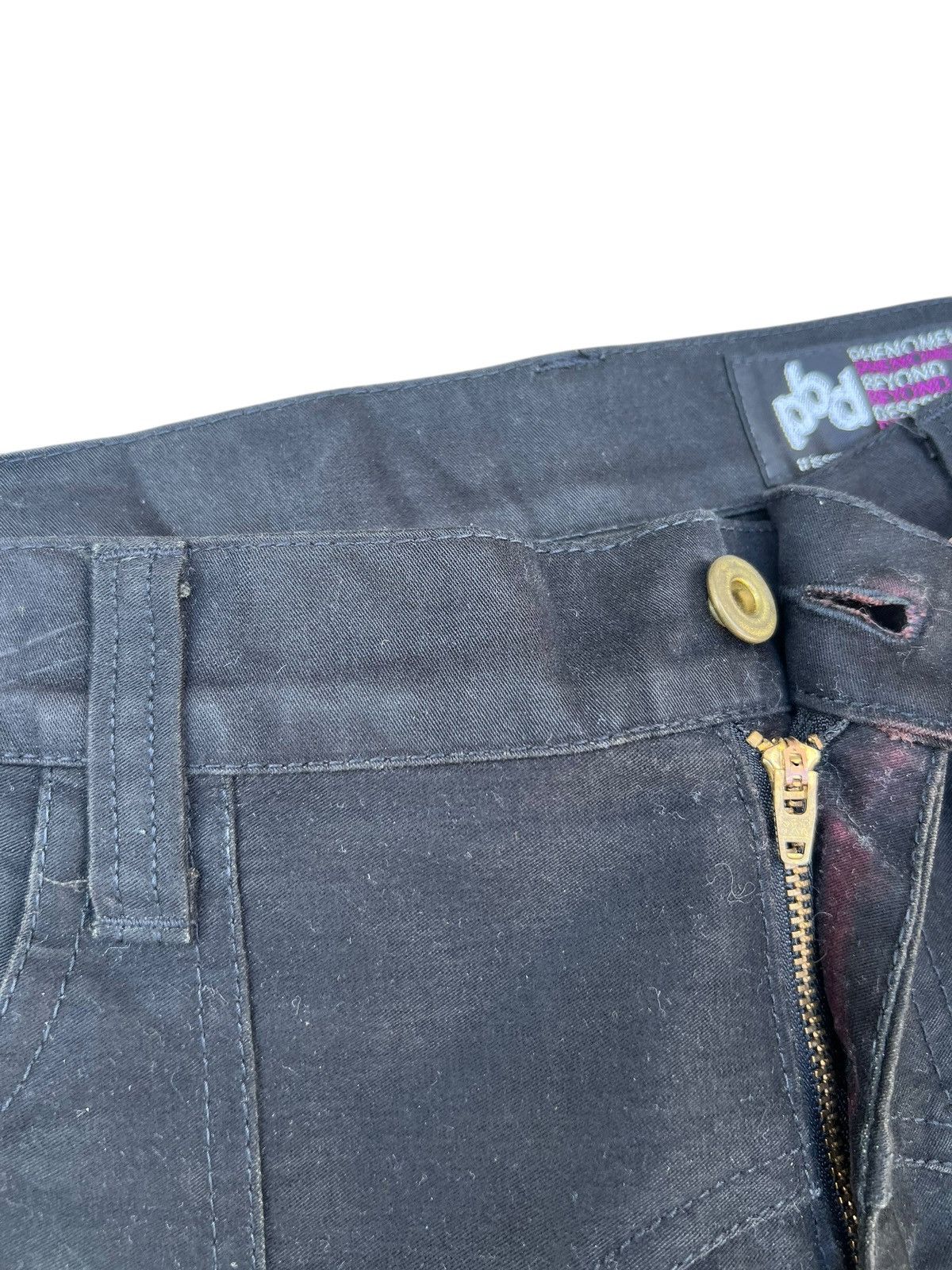 Japanese Brand Phenomenon Japan Fade Black Moleskin Cotton Flare Pant Size US 30 / EU 46 - 6 Thumbnail