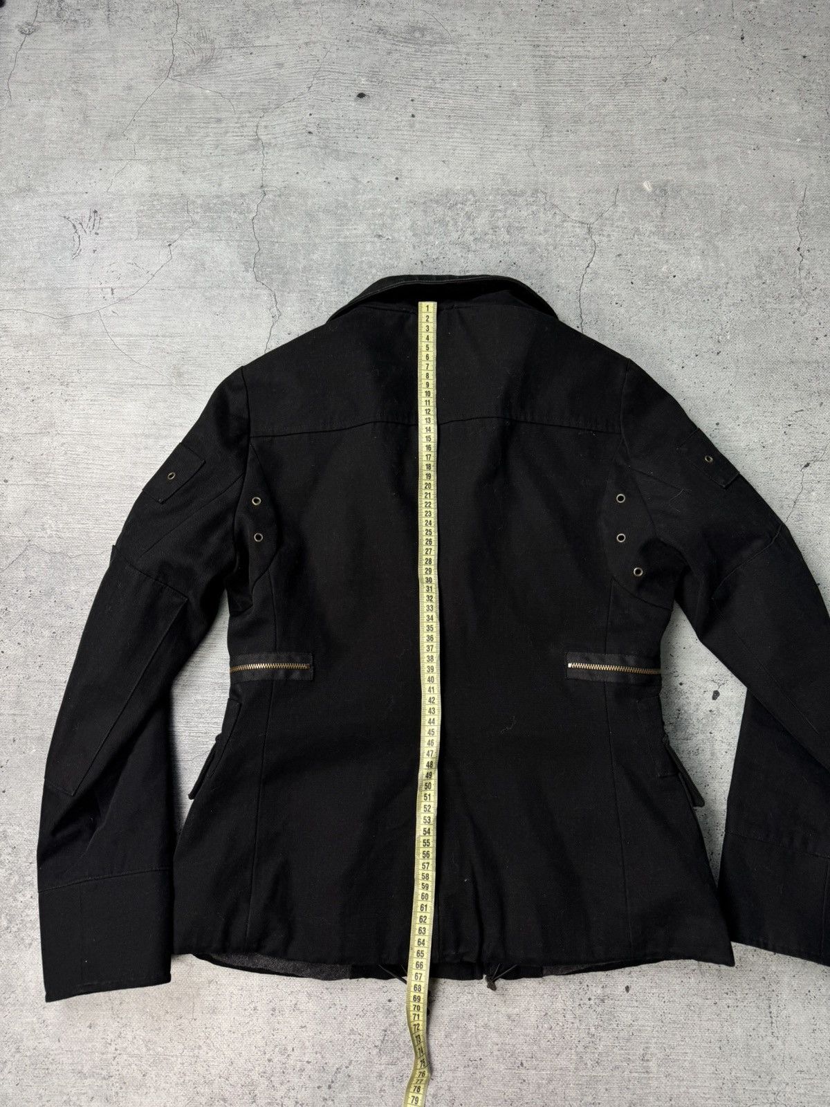 Mulberry Vintage 90’s Mulberry Multi Pocket Rick Owens Style Jacket Size L / US 10 / IT 46 - 17 Thumbnail