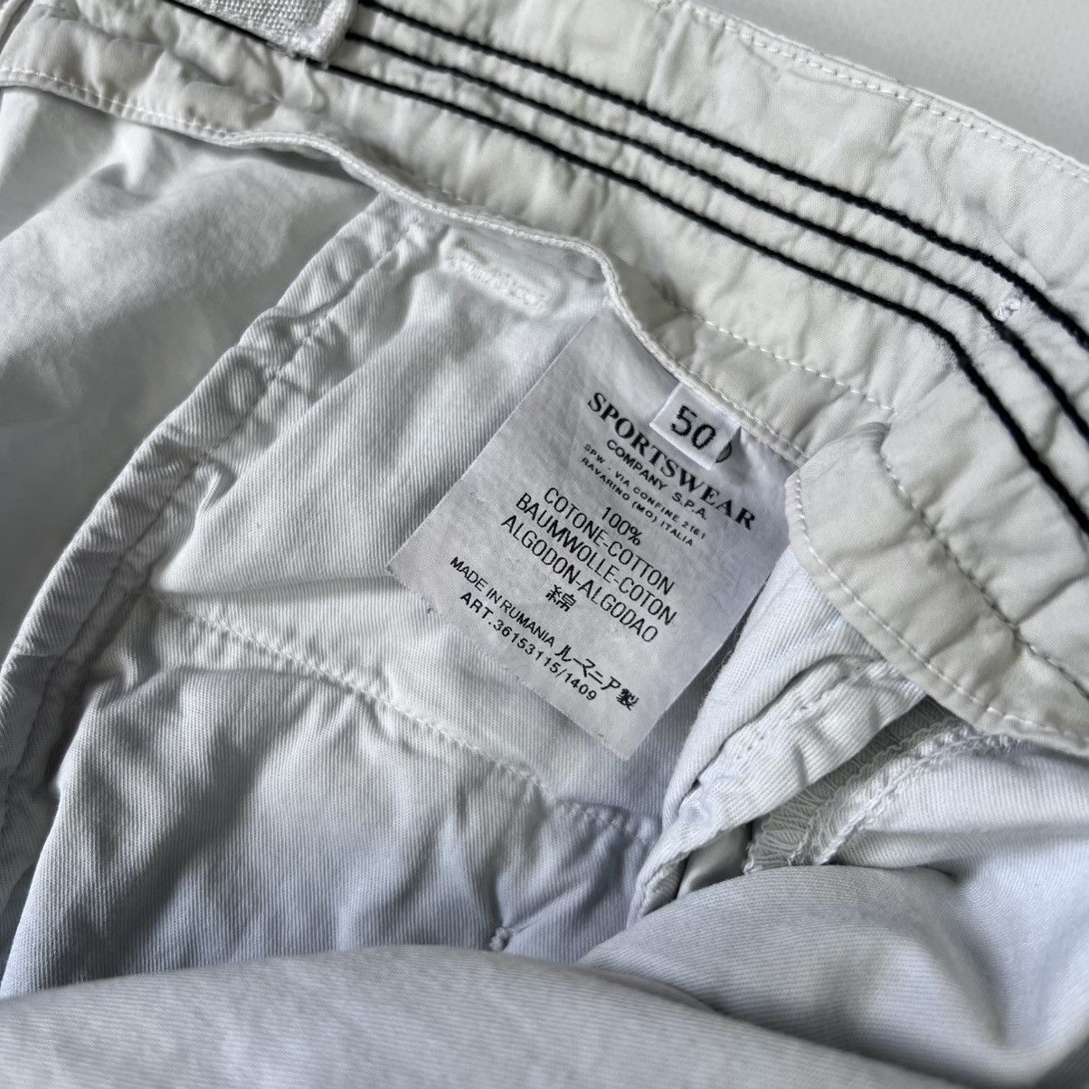 Stone Island × Vintage Vintage Stone island lightweight cotton pants Size US 32 / EU 48 - 6 Thumbnail