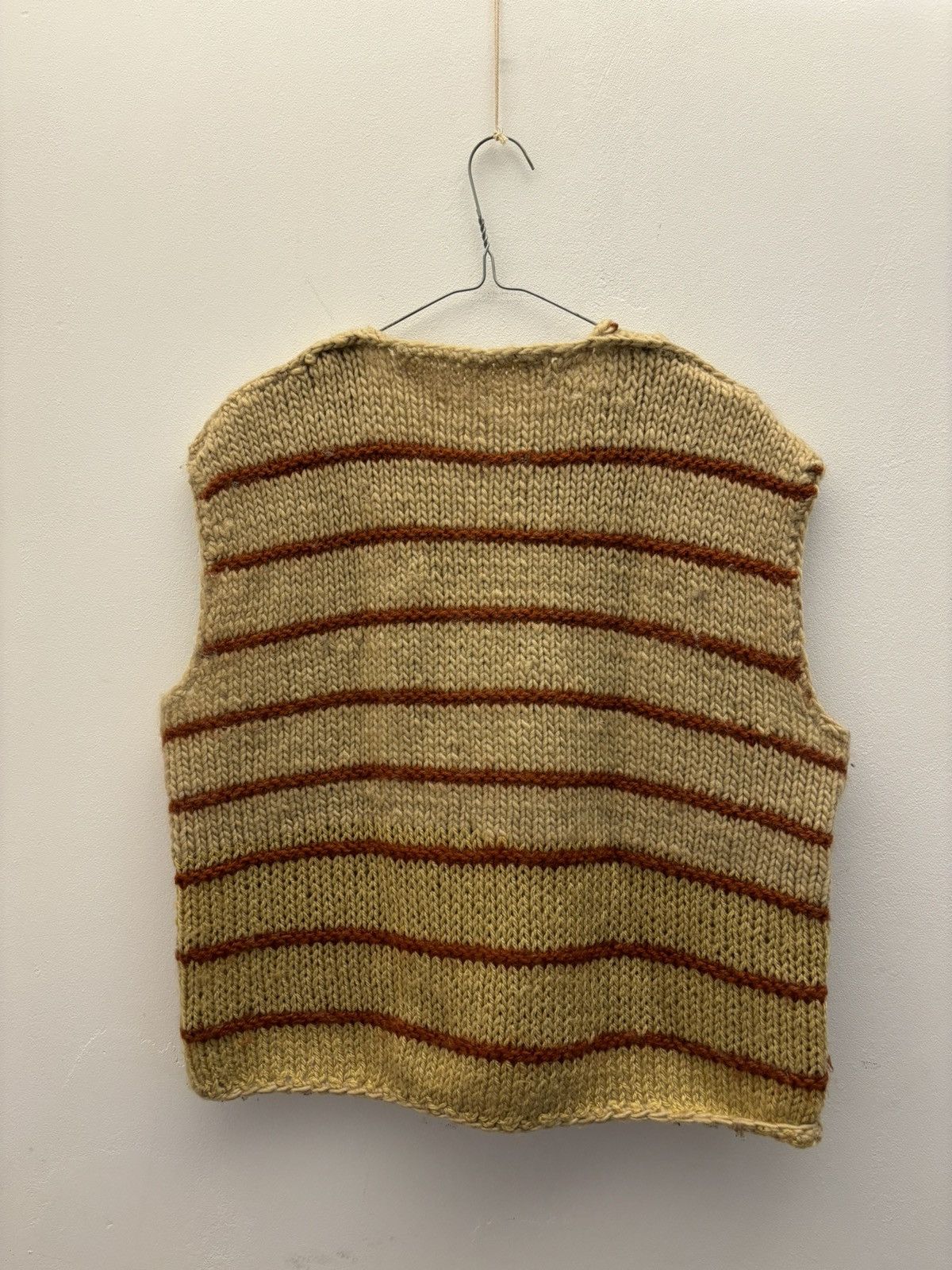 Handmade × Japanese Brand Vintage Wool Handknitted Stripper Vest Size US M / EU 48-50 / 2 - 2 Thumbnail