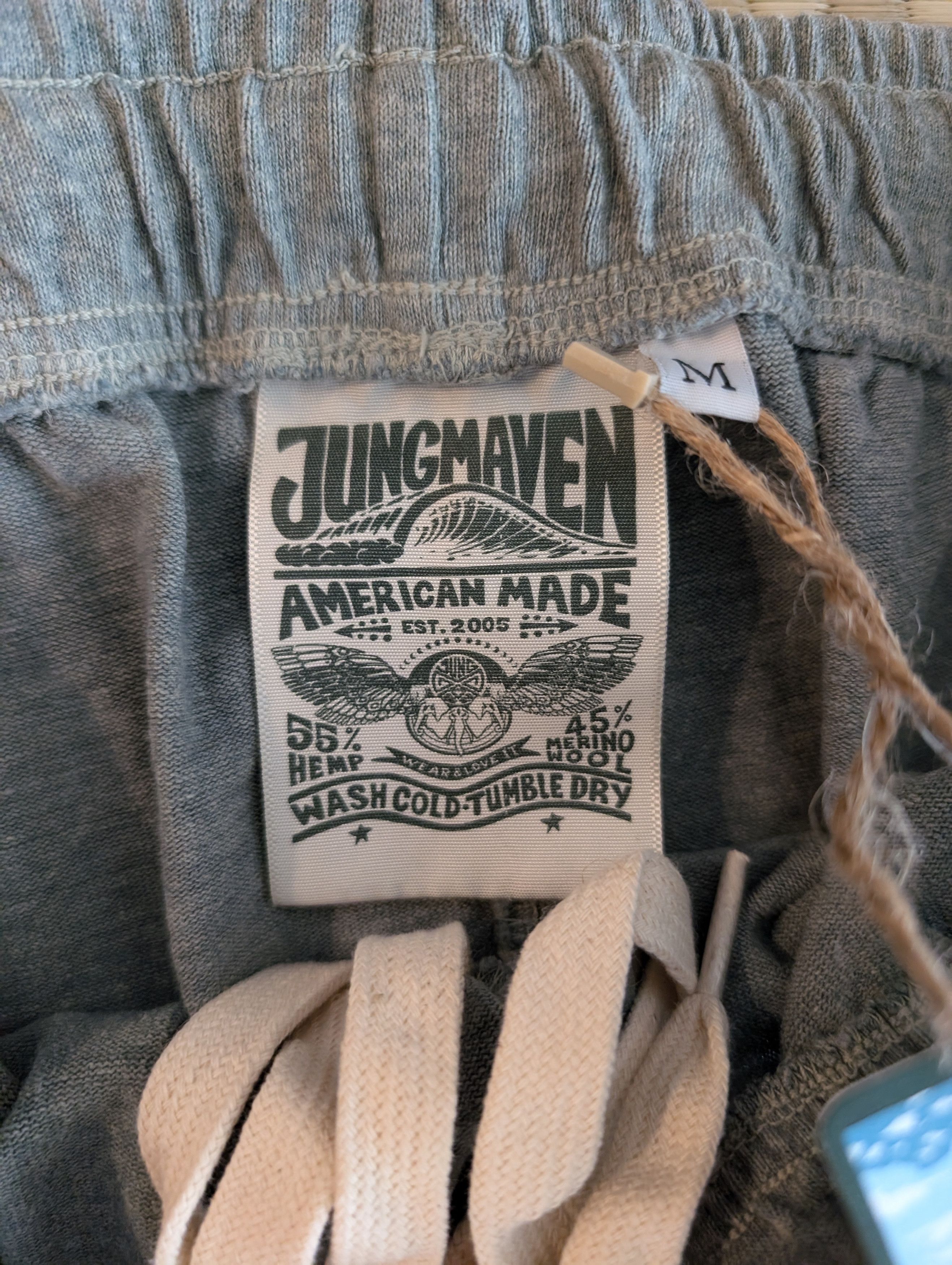 Jungmaven NWT SOLD OUT Jungmaven Alaska Hemp Merino Wool Sweatpants Size 29" - 3 Thumbnail