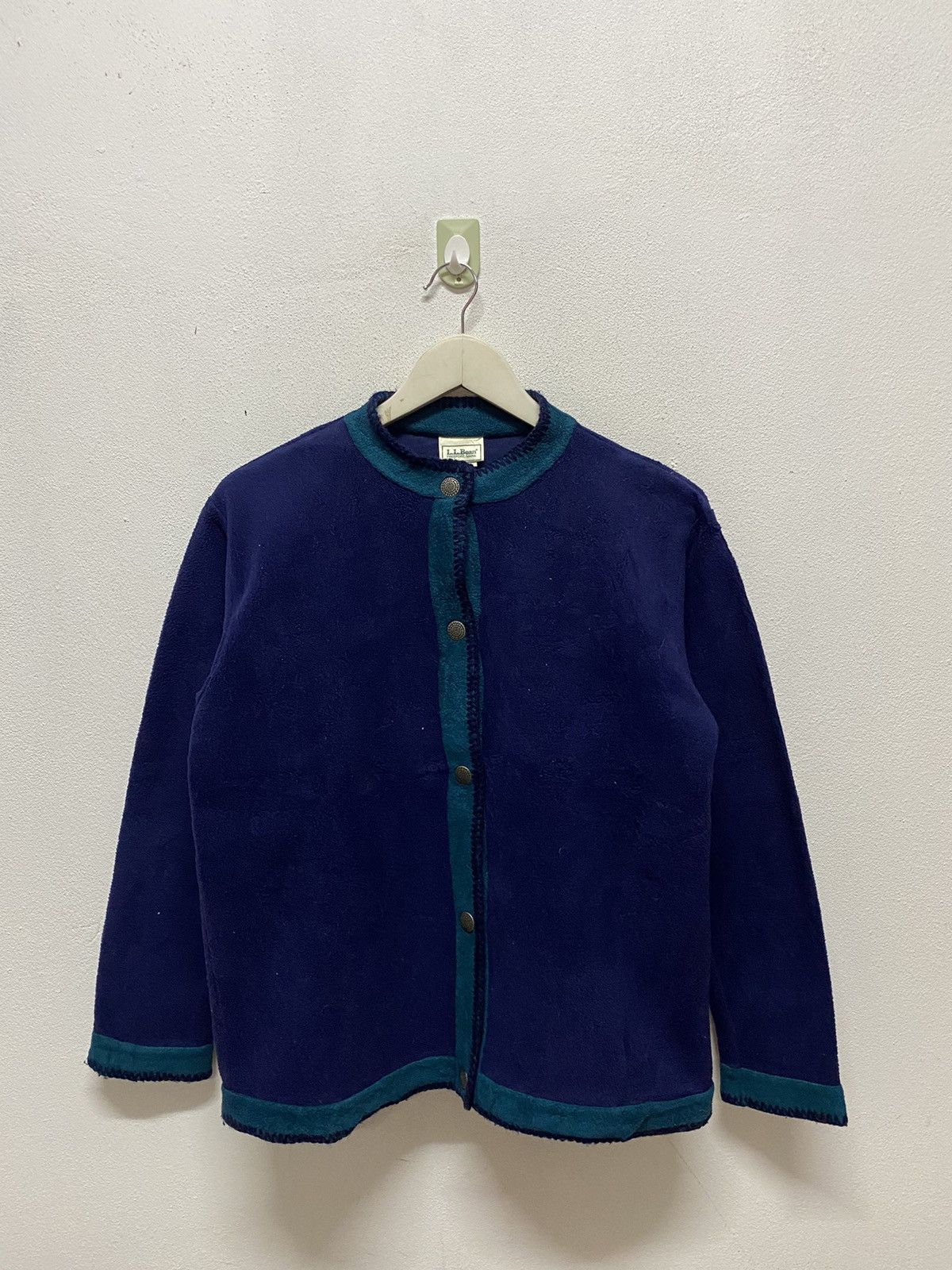 L.L. BEAN BLUE GERMAN /NORDIC STYLE FLEECE JACKET