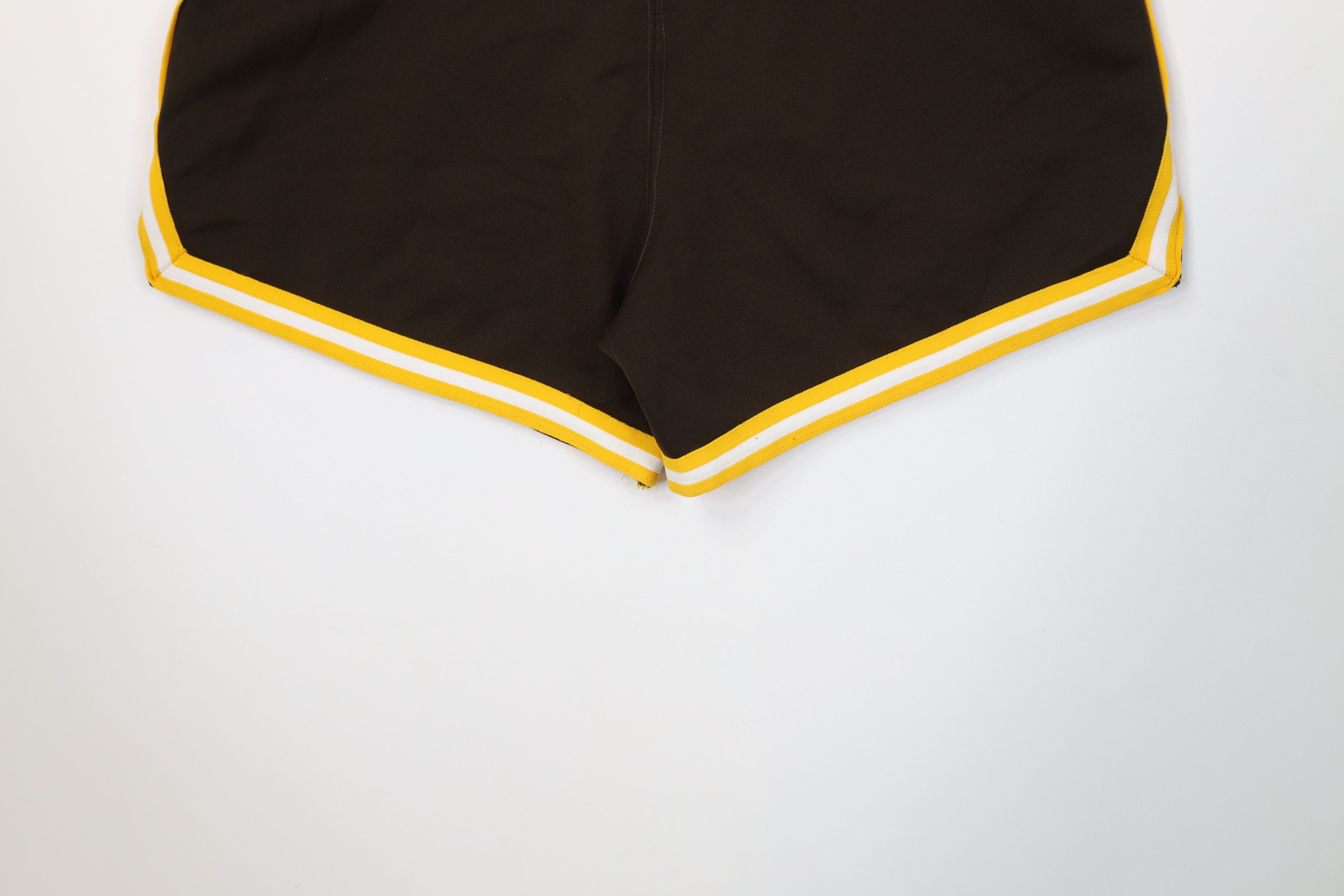 Vintage Vintage 70s Streetwear Knit Basketball Shorts Brown USA Size US 36 / EU 52 - 10 Thumbnail