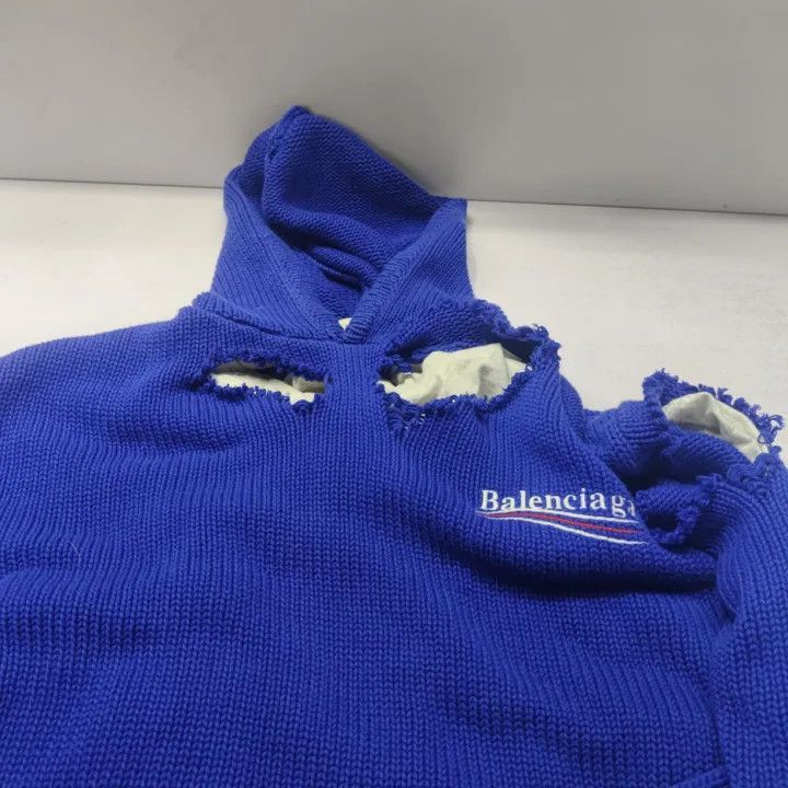 Balenciaga Balenciaga Balenciaga Classic Logo Hooded Sweater -2507 Size US S / EU 44-46 / 1 - 1 Thumbnail