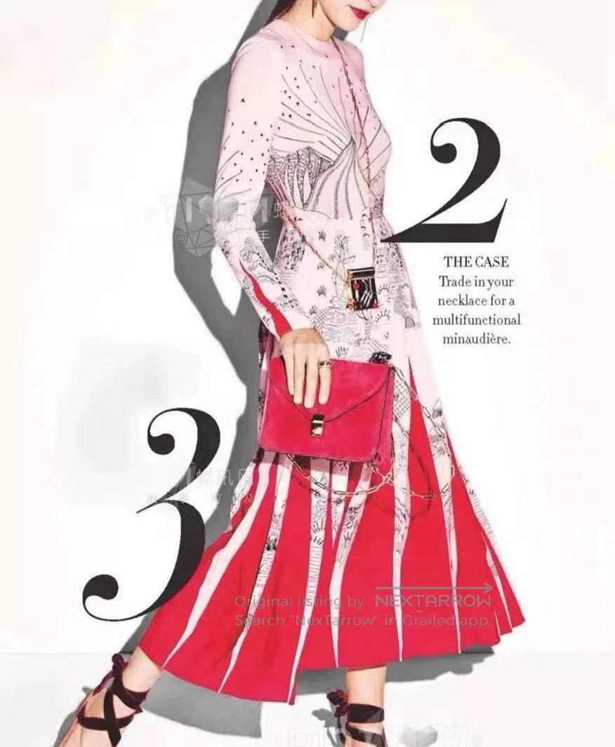 Valentino Valentino Pink Silk Printed Dress. Size US XS / EU 42 / 0 - 7 Thumbnail