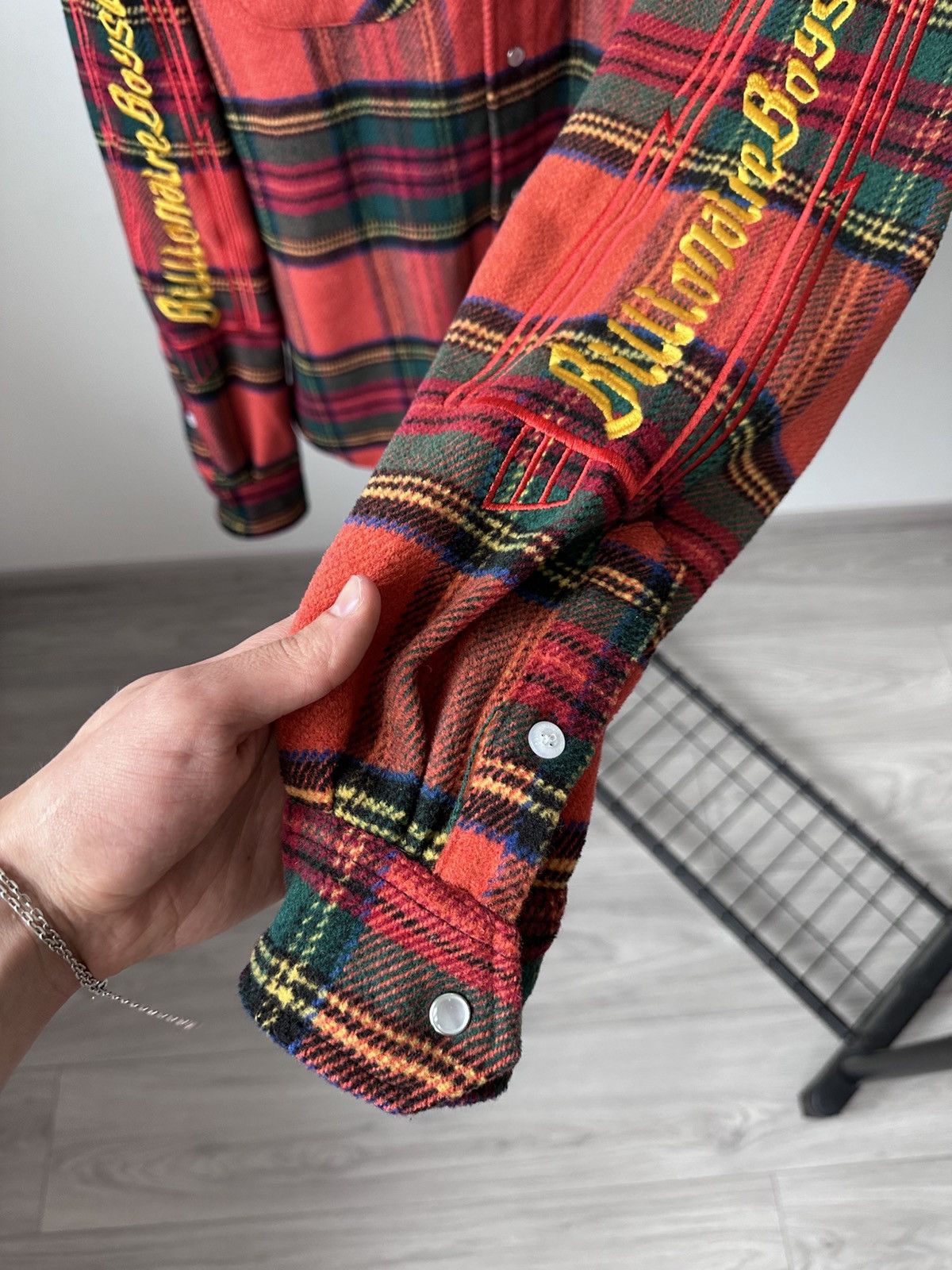 Billionaire Boys Club Billionaire Boys Club Logo Red Checked Flannel Shirt Jacket Size US M / EU 48-50 / 2 - 8 Thumbnail
