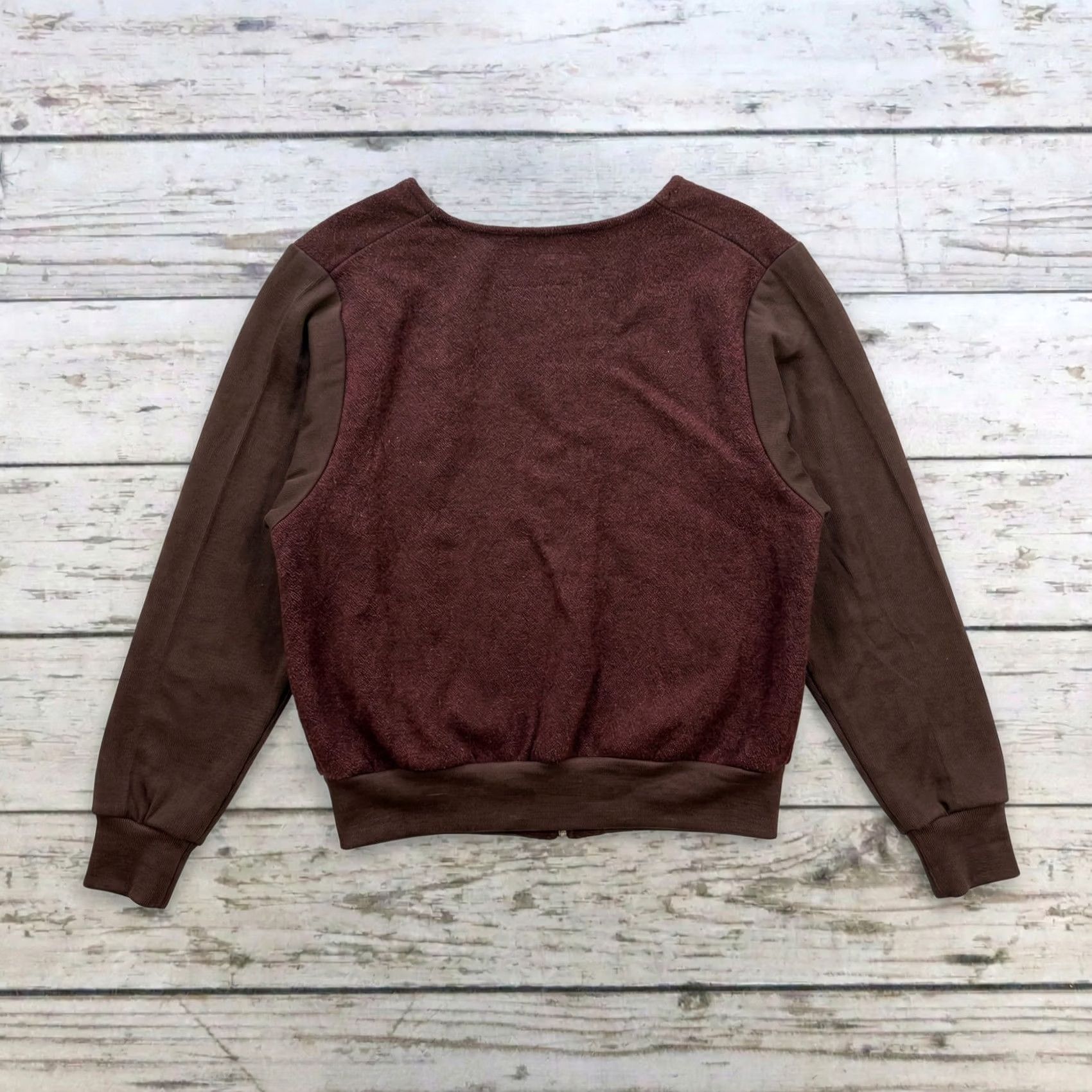 Vintage Vintage West Point 42R Bomber Jacket Men 1989 MUNI Zip Up Brown Wool Operator of the Month Vintage 1989 Size US XS / EU 42 / 0 - 3 Thumbnail