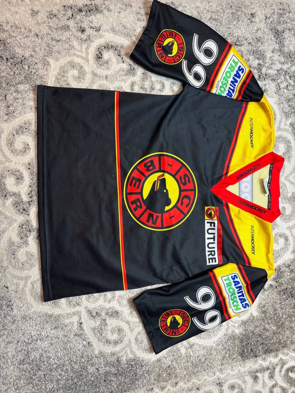 Vintage Vintage SC Bern Swiss Ice Hockey Jersey #99 - Made in Italy Size US L / EU 52-54 / 3 - 6 Thumbnail